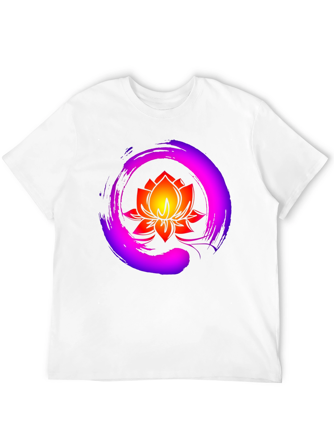 Lotus Flower Graphic Tee - Zen Meditation Shirt