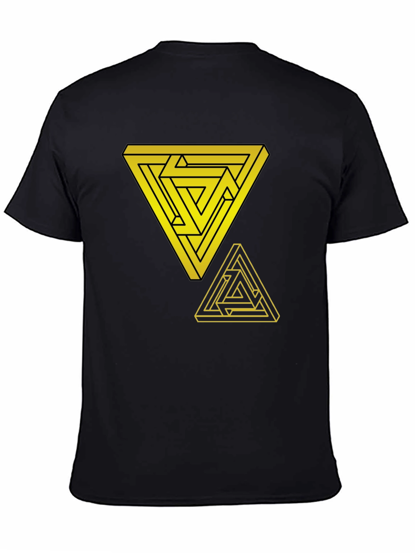 Impossible Triangle Graphic Tee - Mens Black T-Shirt
