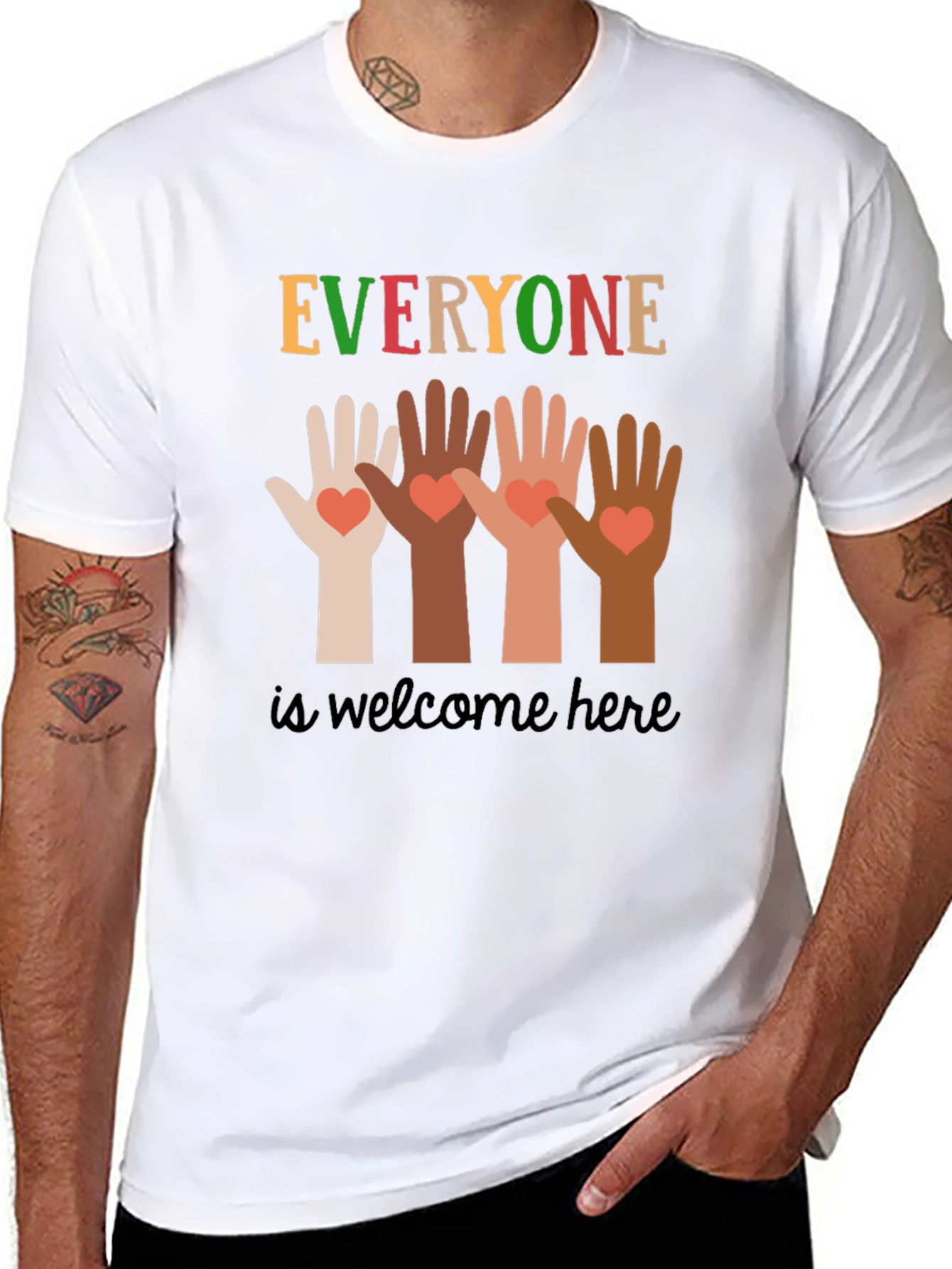 Everyone is Welcome Here Graphic Tee