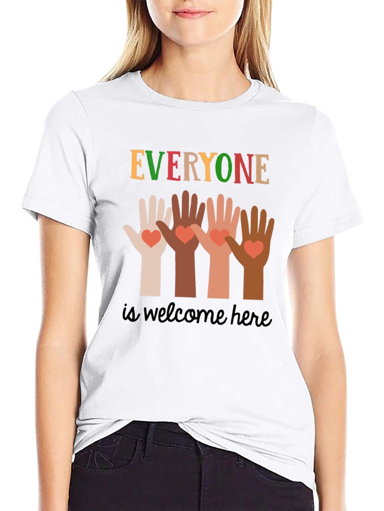 Everyone is Welcome Here Graphic Tee