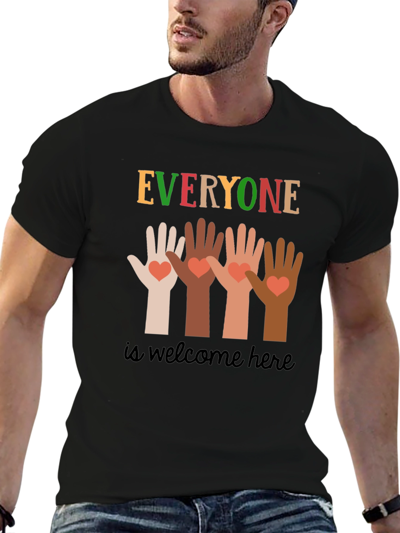 Everyone is Welcome Here Graphic Tee