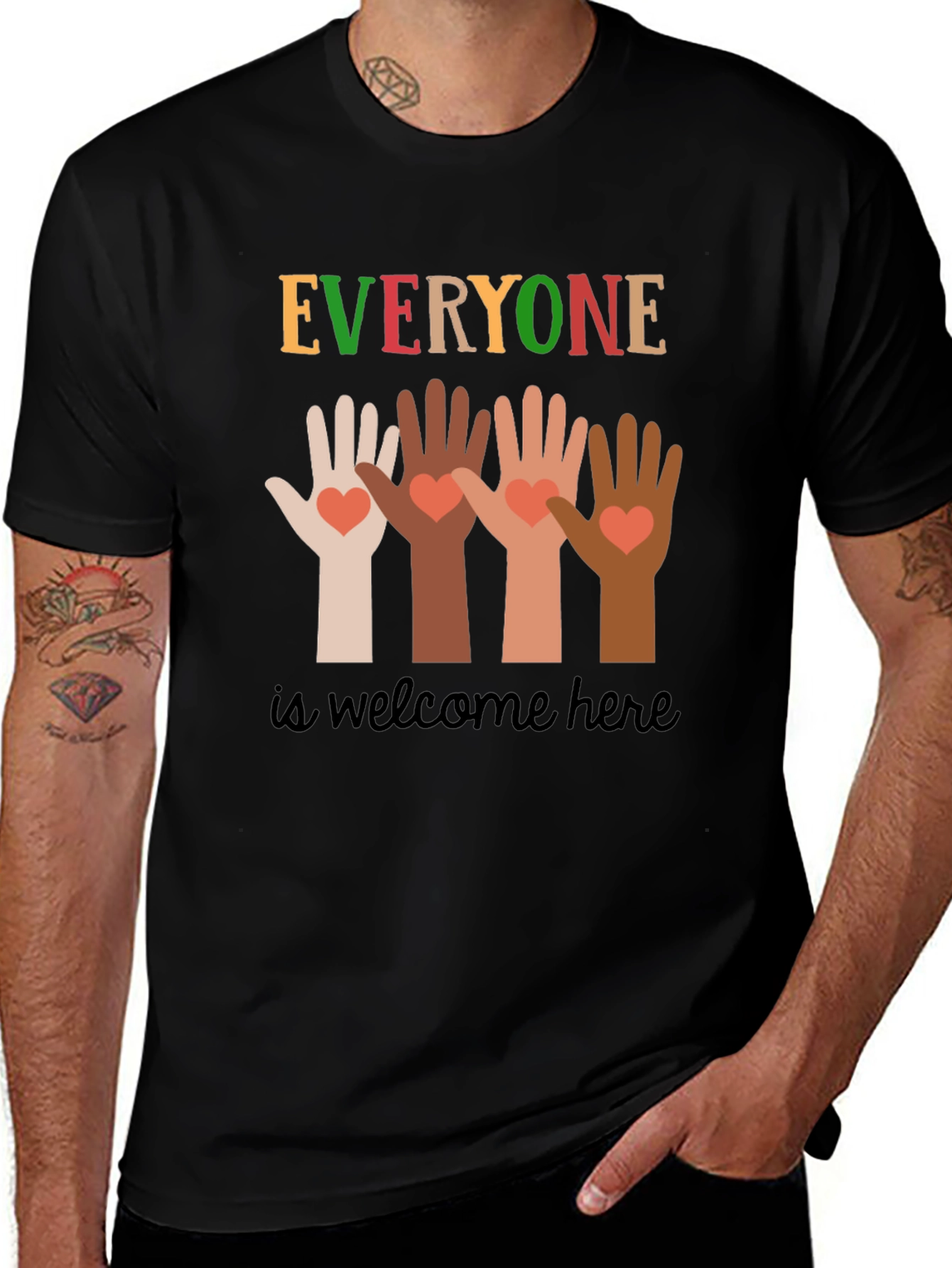 Everyone is Welcome Here Graphic Tee