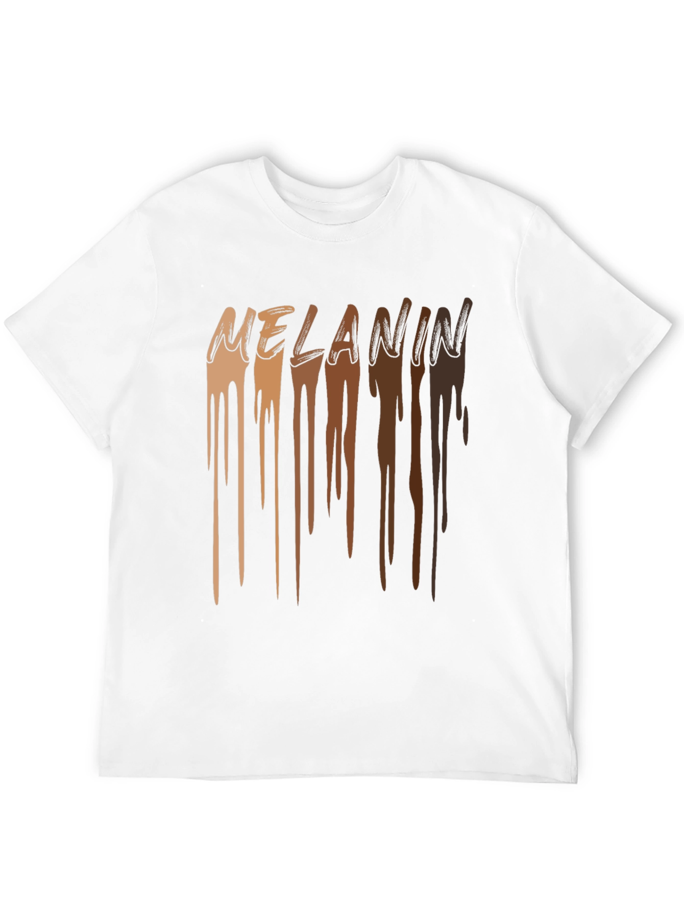 Melanin Drip Graphic T-Shirt - Stylish Black Tee