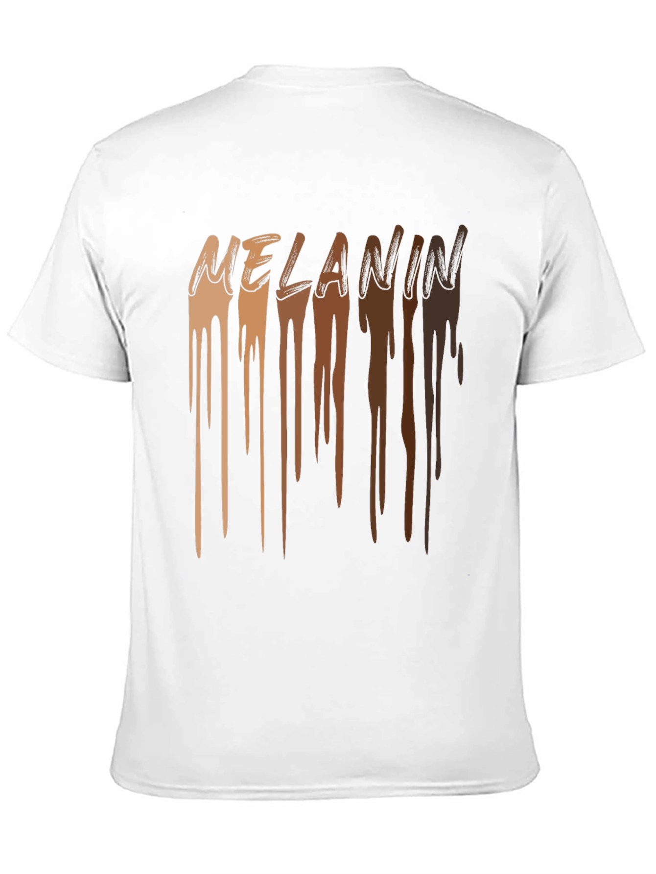 Melanin Drip Graphic T-Shirt - Stylish Black Tee