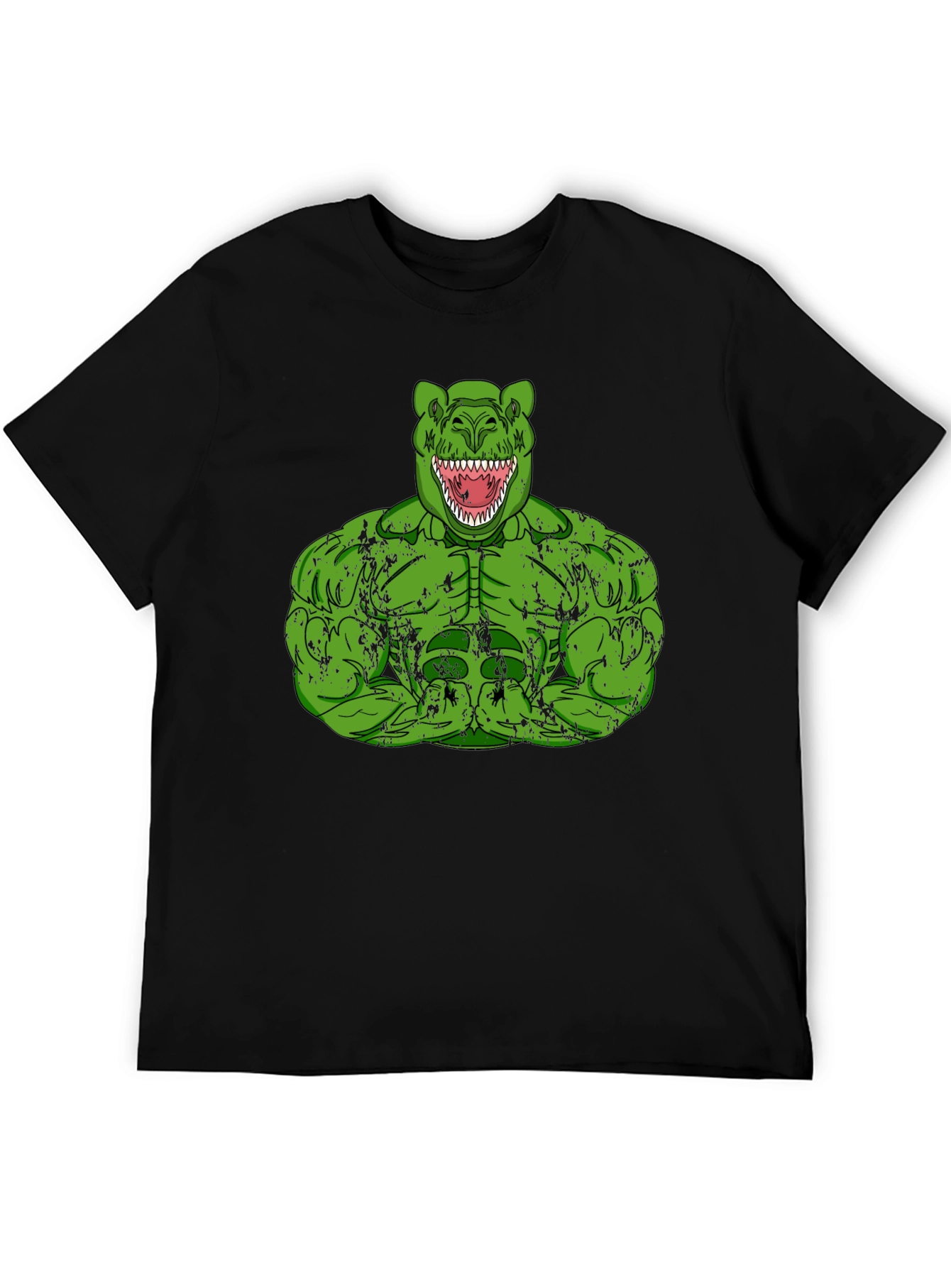 Dino Hulk Graphic T-Shirt - Mens Black Tee