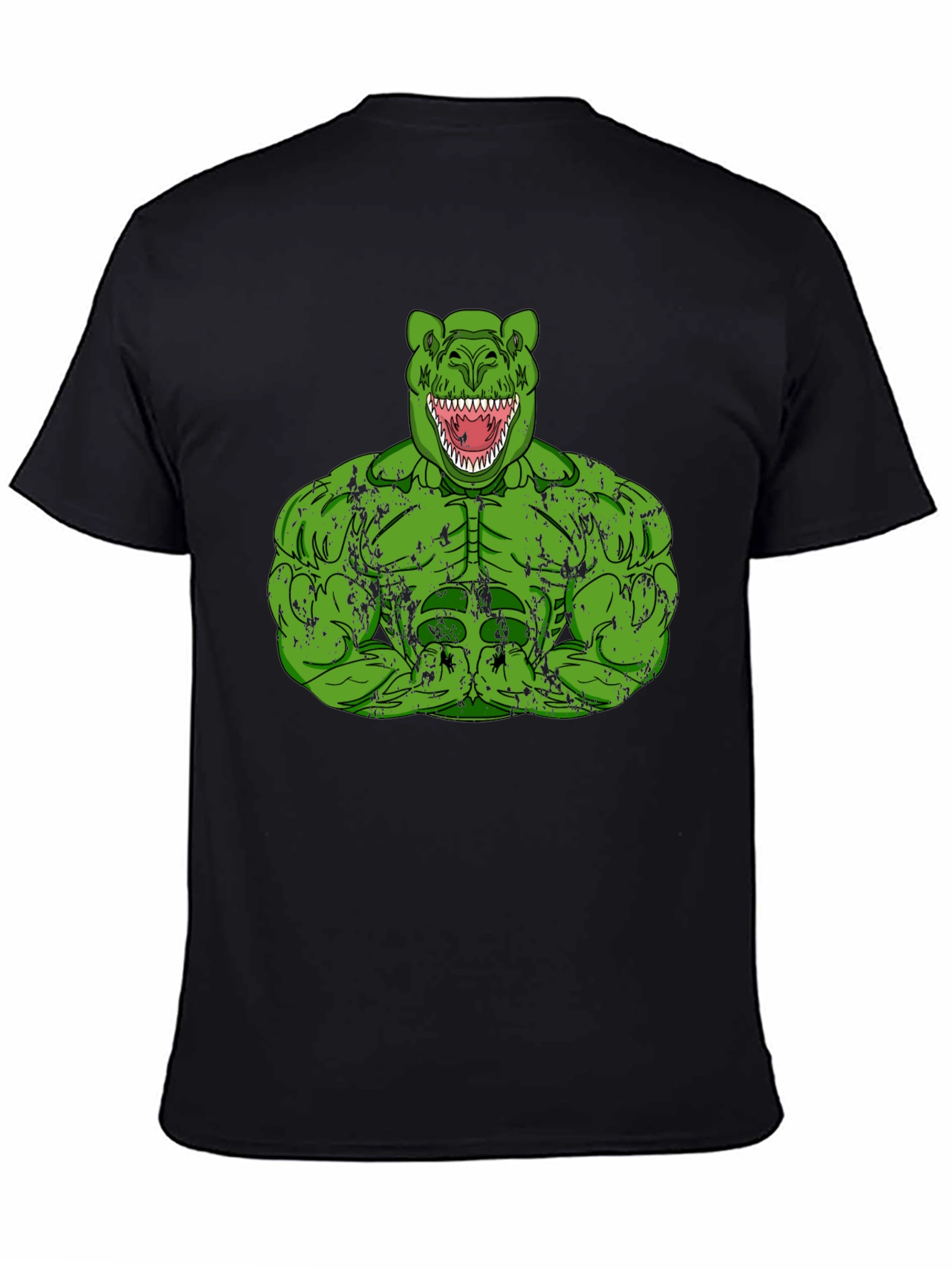 Dino Hulk Graphic T-Shirt - Mens Black Tee