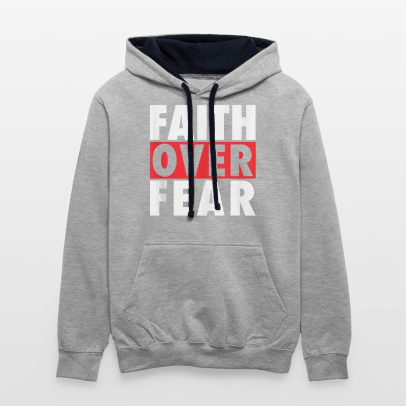 Faith Over Fear Inspirational Pro Christian