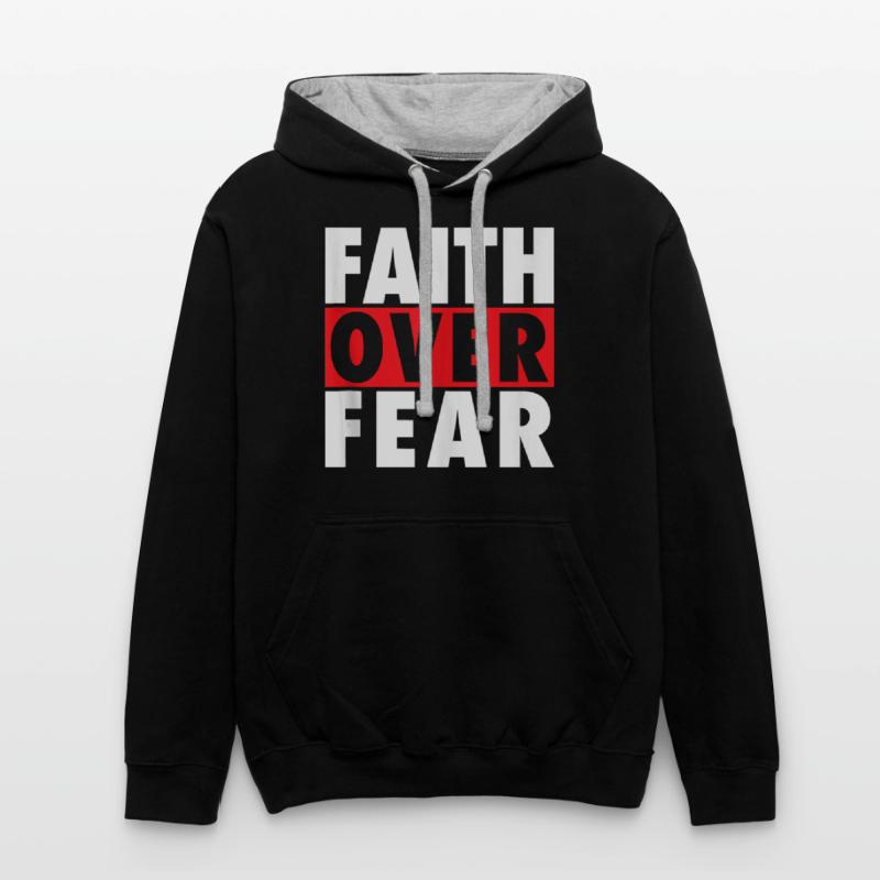 Faith Over Fear Inspirational Pro Christian