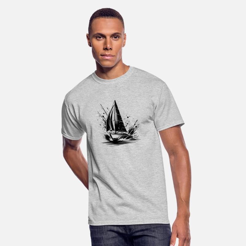 Fast-paced Sailing Boat With Splash Waves