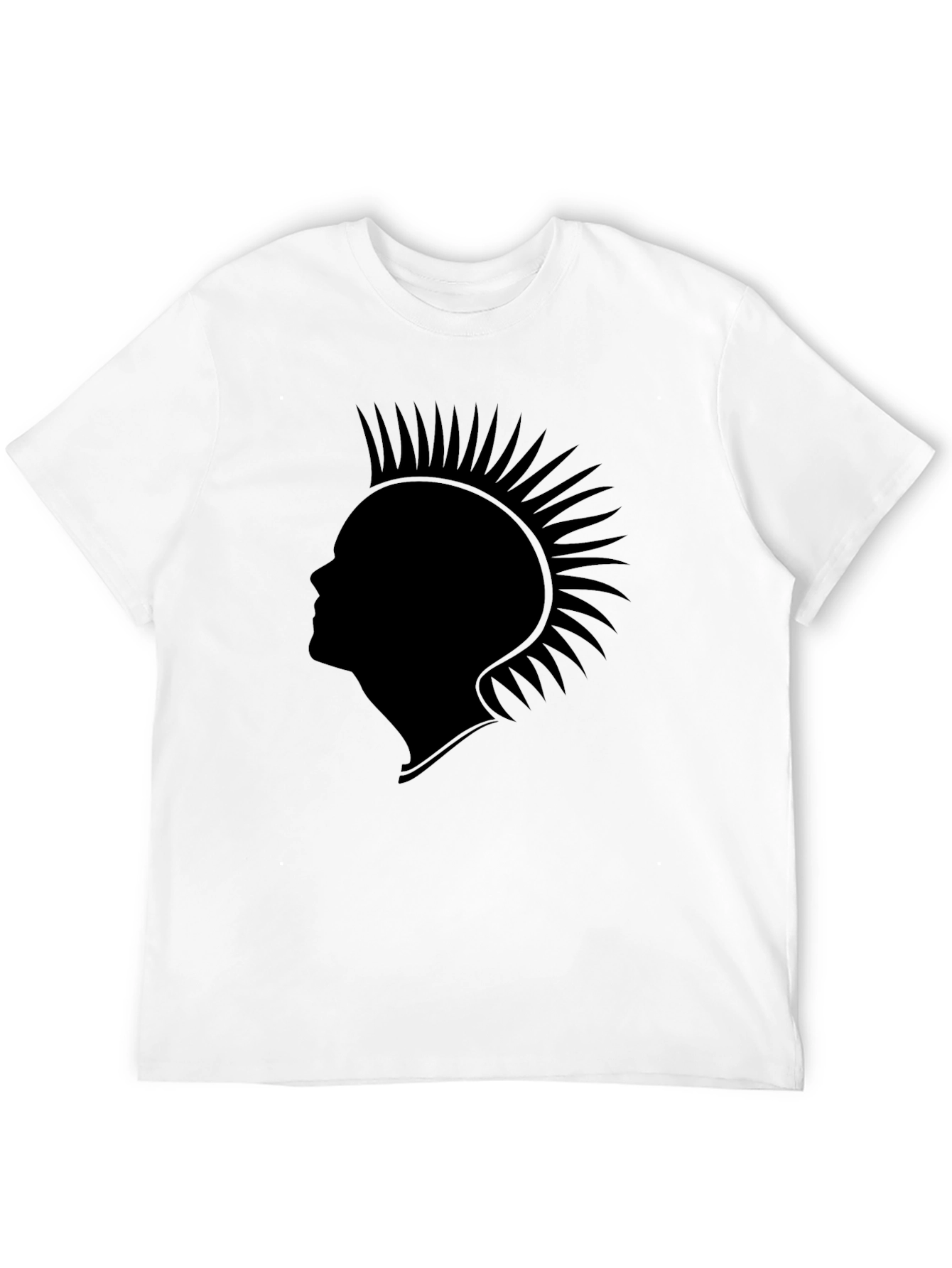 Punk Silhouette Graphic Tee - Classic Black