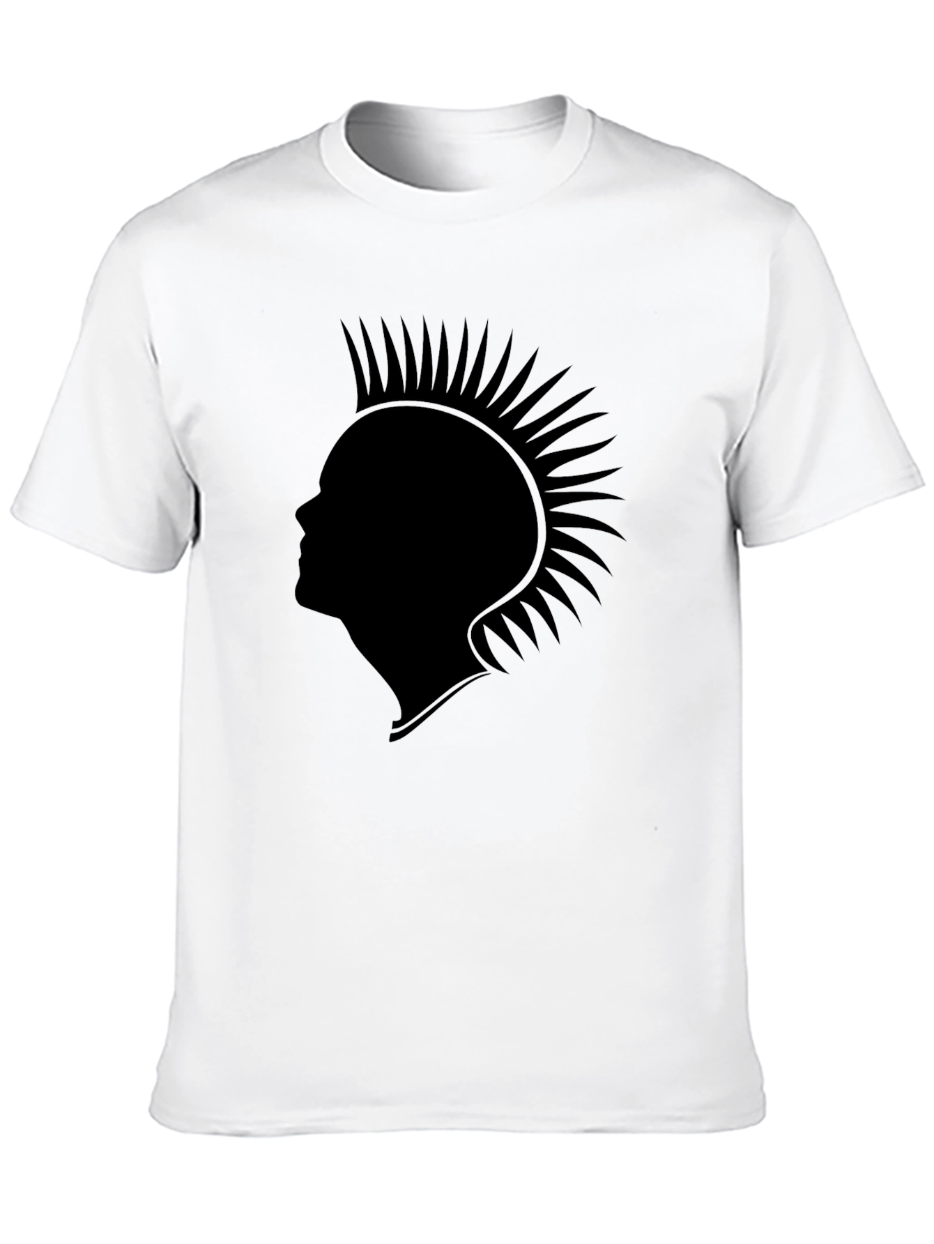 Punk Silhouette Graphic Tee - Classic Black
