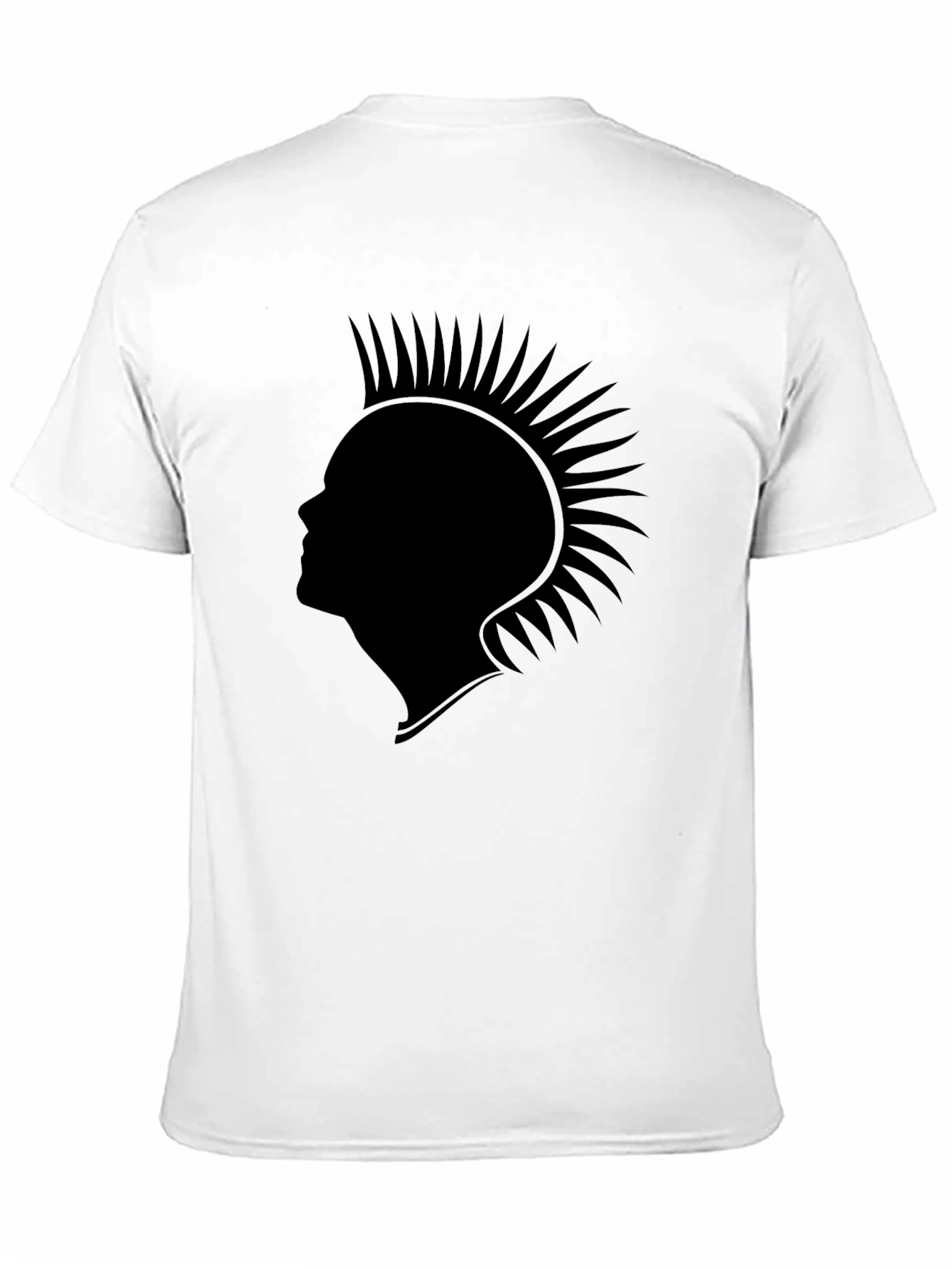 Punk Silhouette Graphic Tee - Classic Black