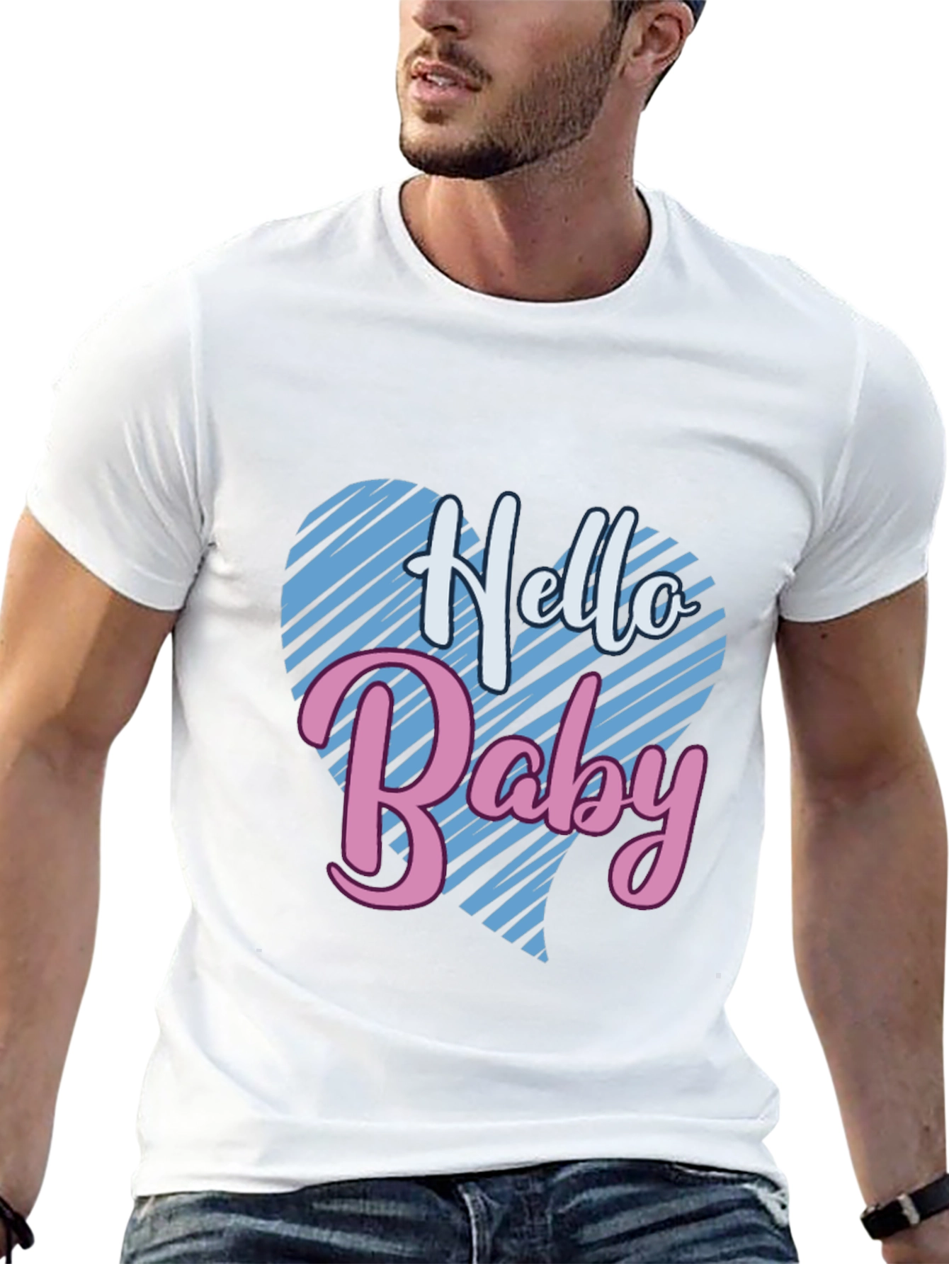 Hello Baby Tee: Gender Reveal Shirt