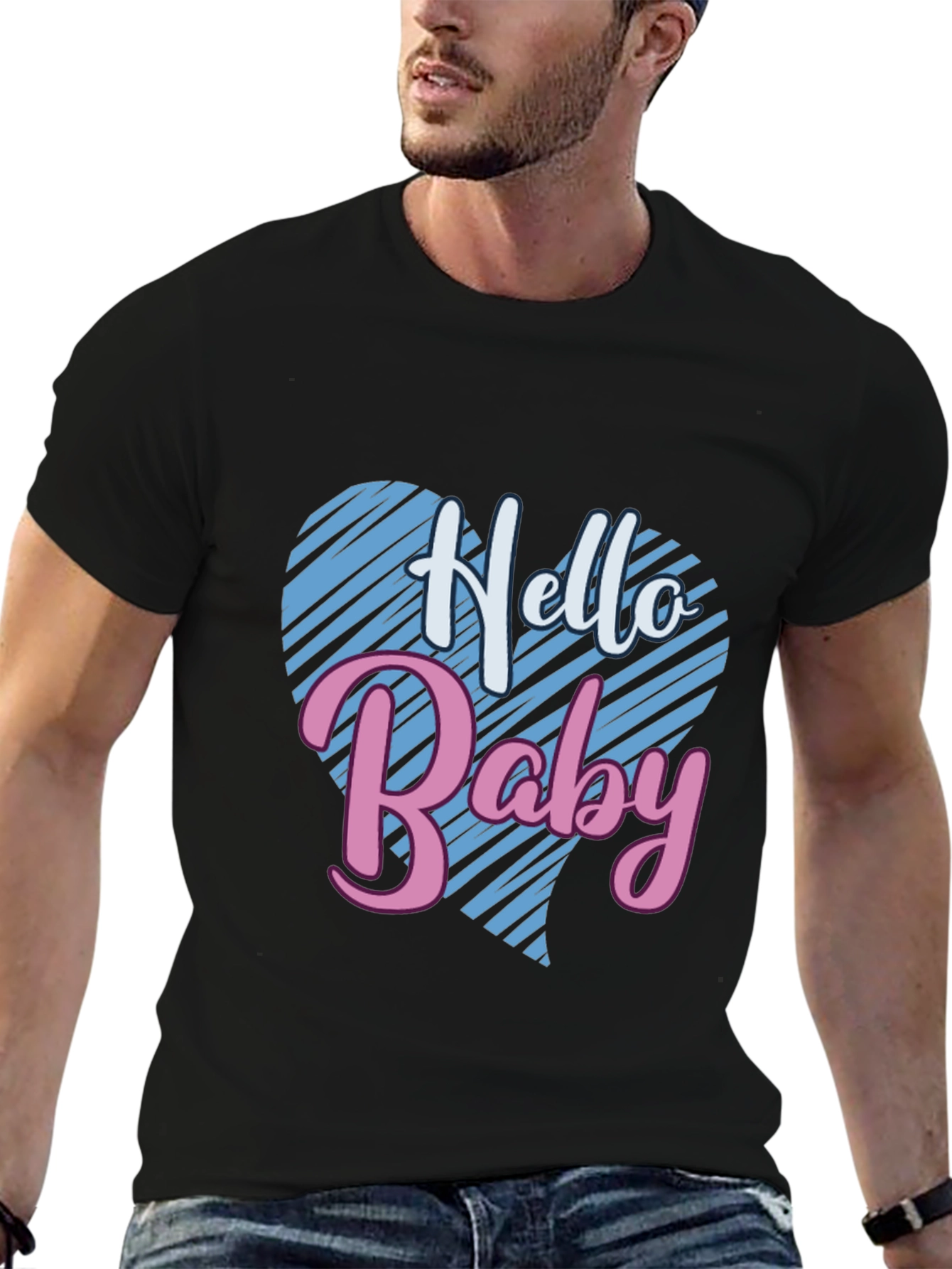 Hello Baby Tee: Gender Reveal Shirt