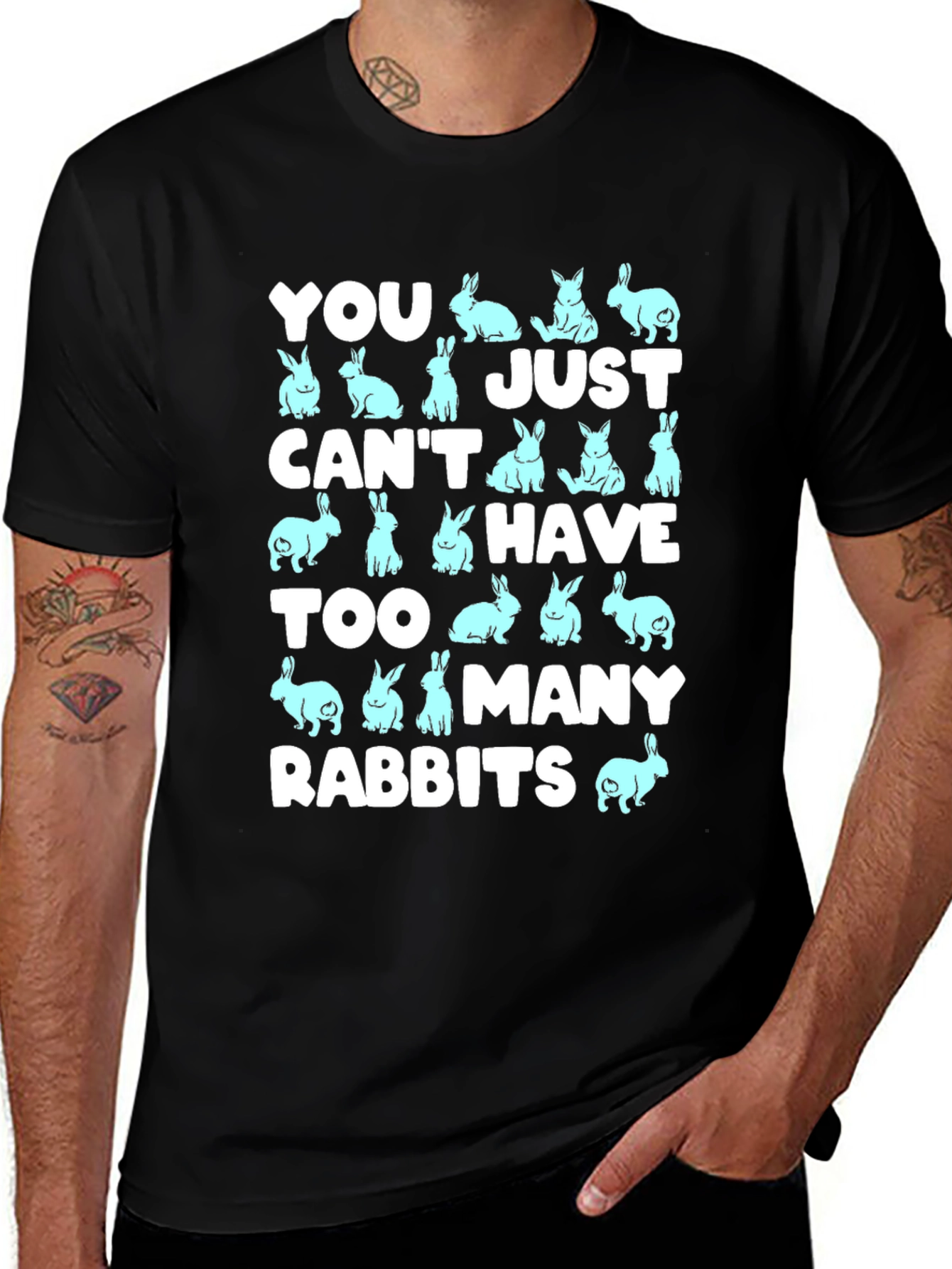 You Cant Have Too Many Rabbits Graphic Tee