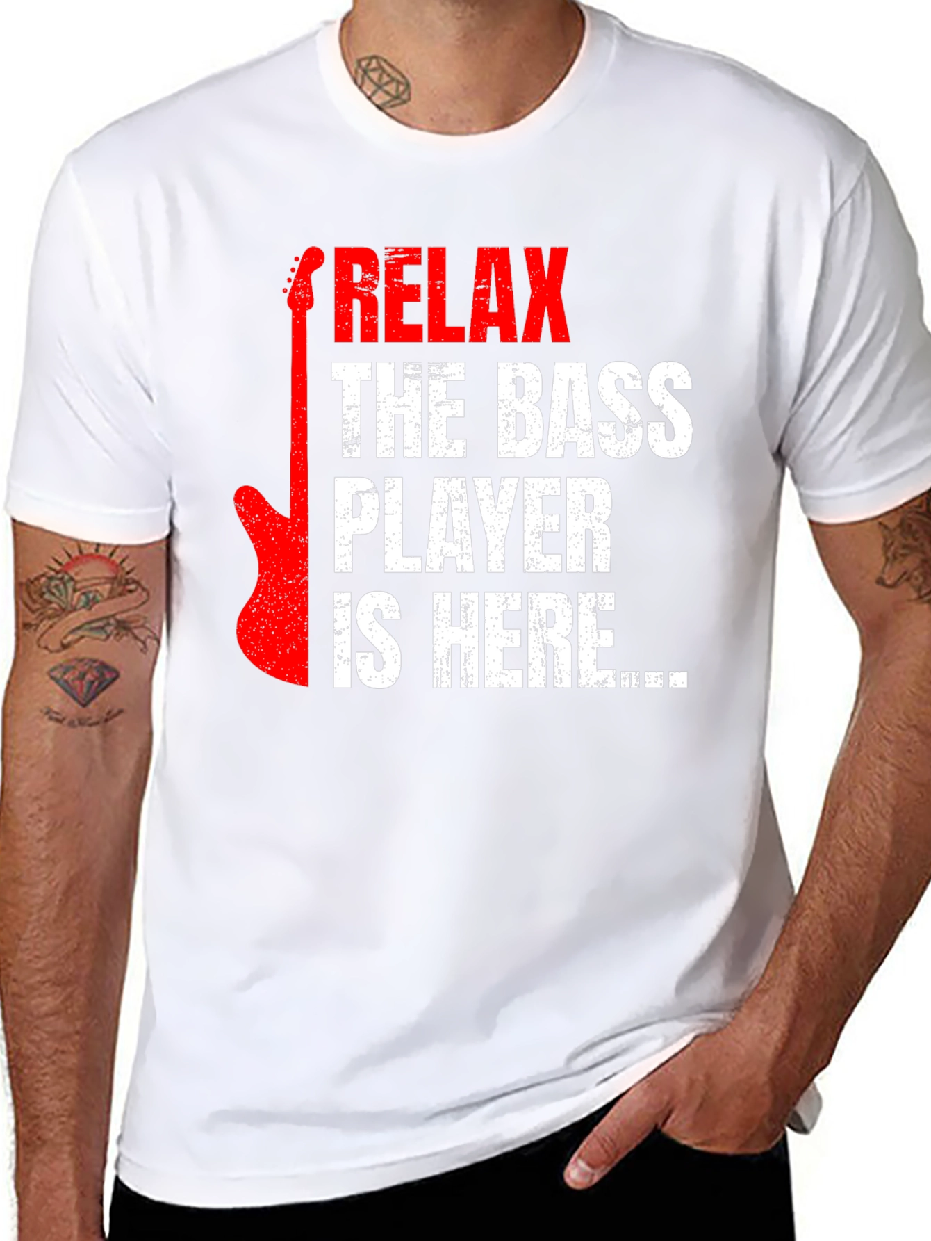 Relax Bass Player Here Graphic Tee