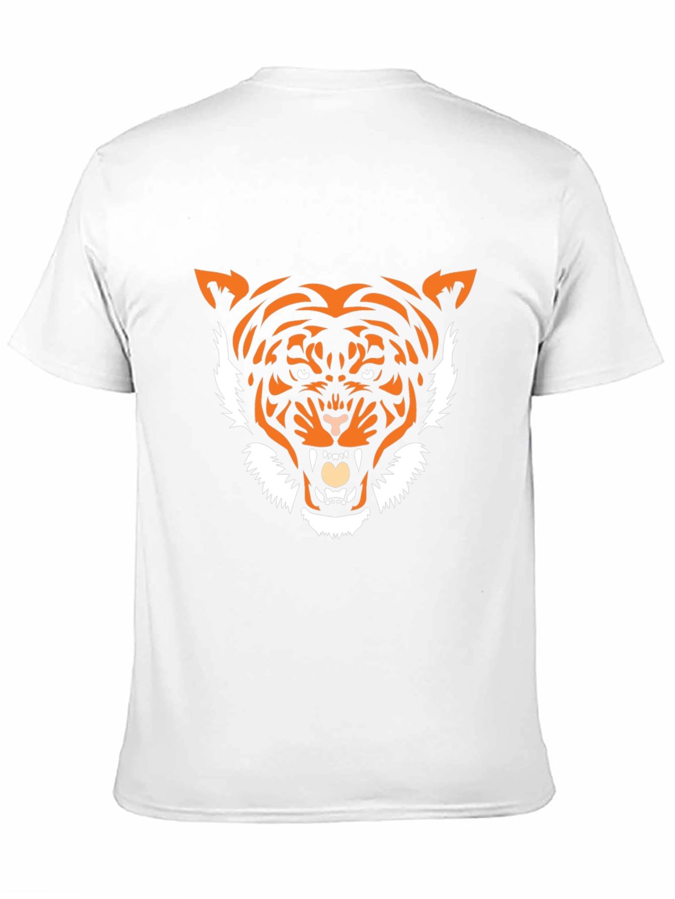 Tiger Graphic Print Crew Neck T-Shirt - Bold Style