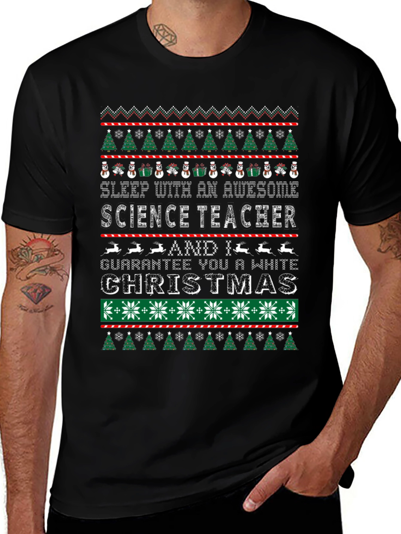 Science Teacher Christmas T-Shirt