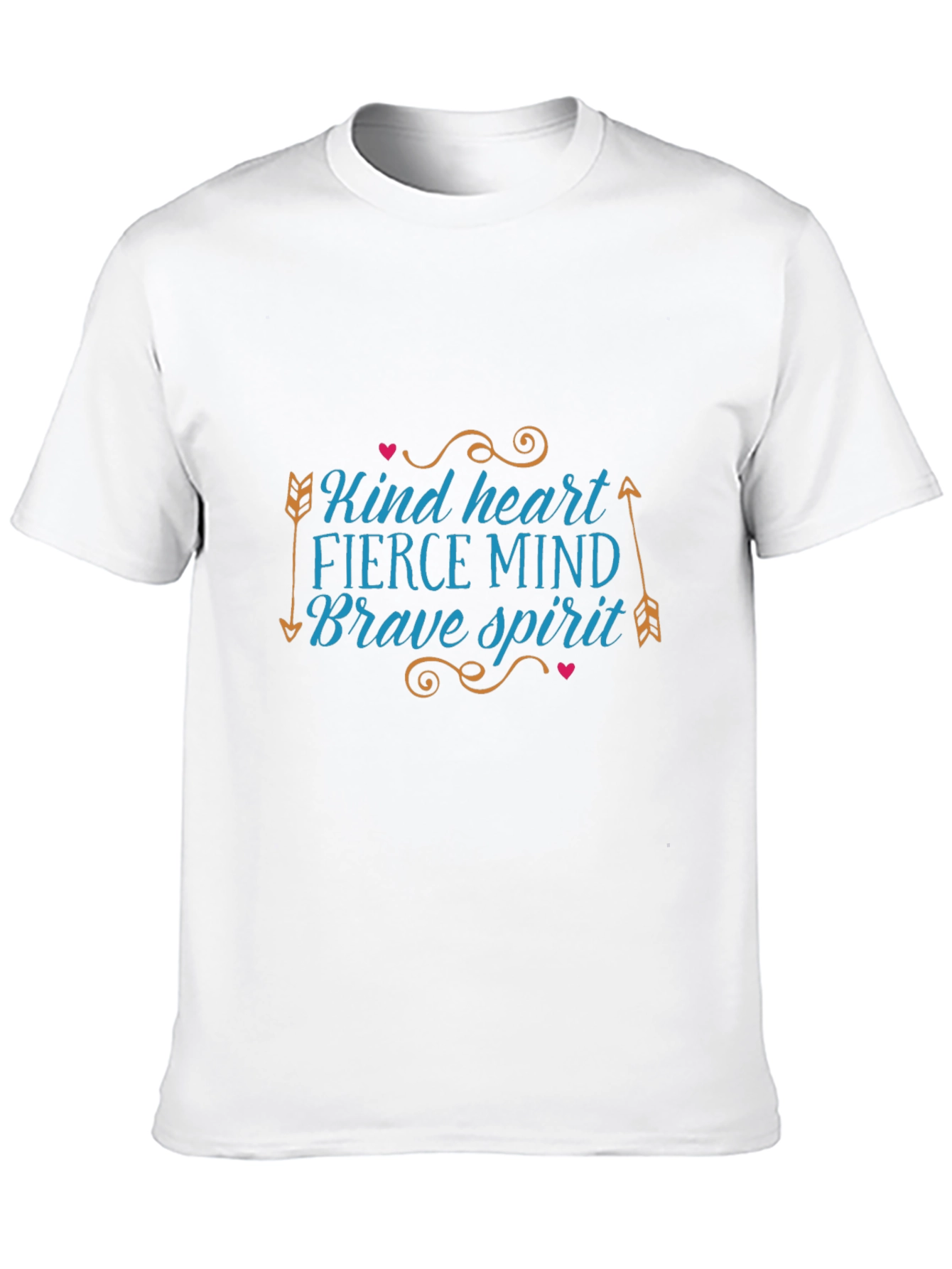 Kind Heart Fierce Mind Brave Spirit Black T-Shirt