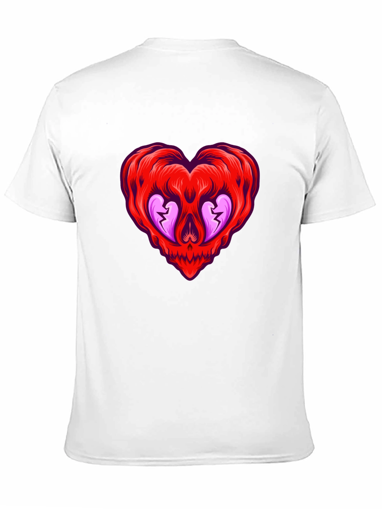 Heart Skull Graphic Tee - Edgy & Unique Style
