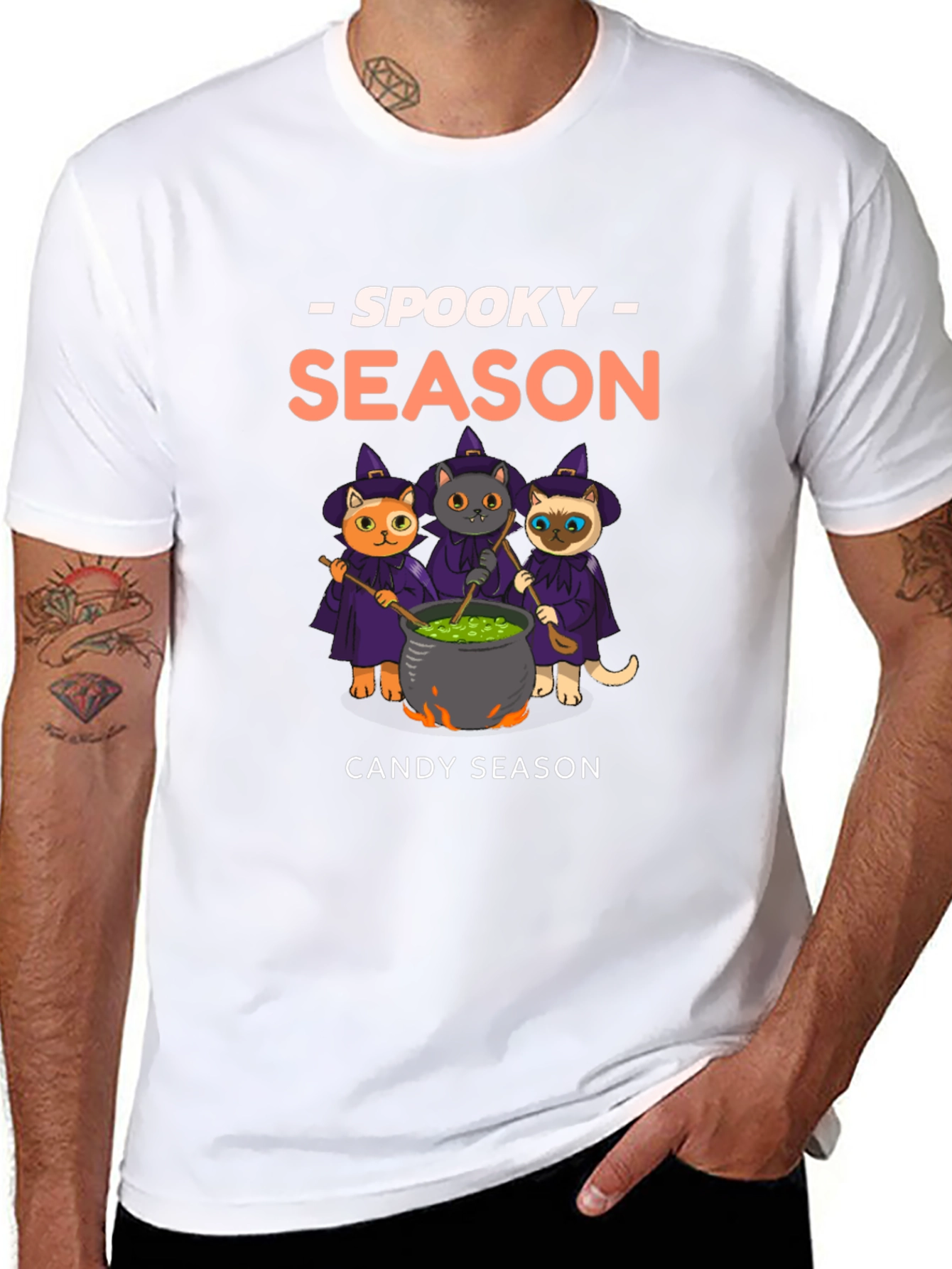 Spooky Season Cats Halloween T-Shirt