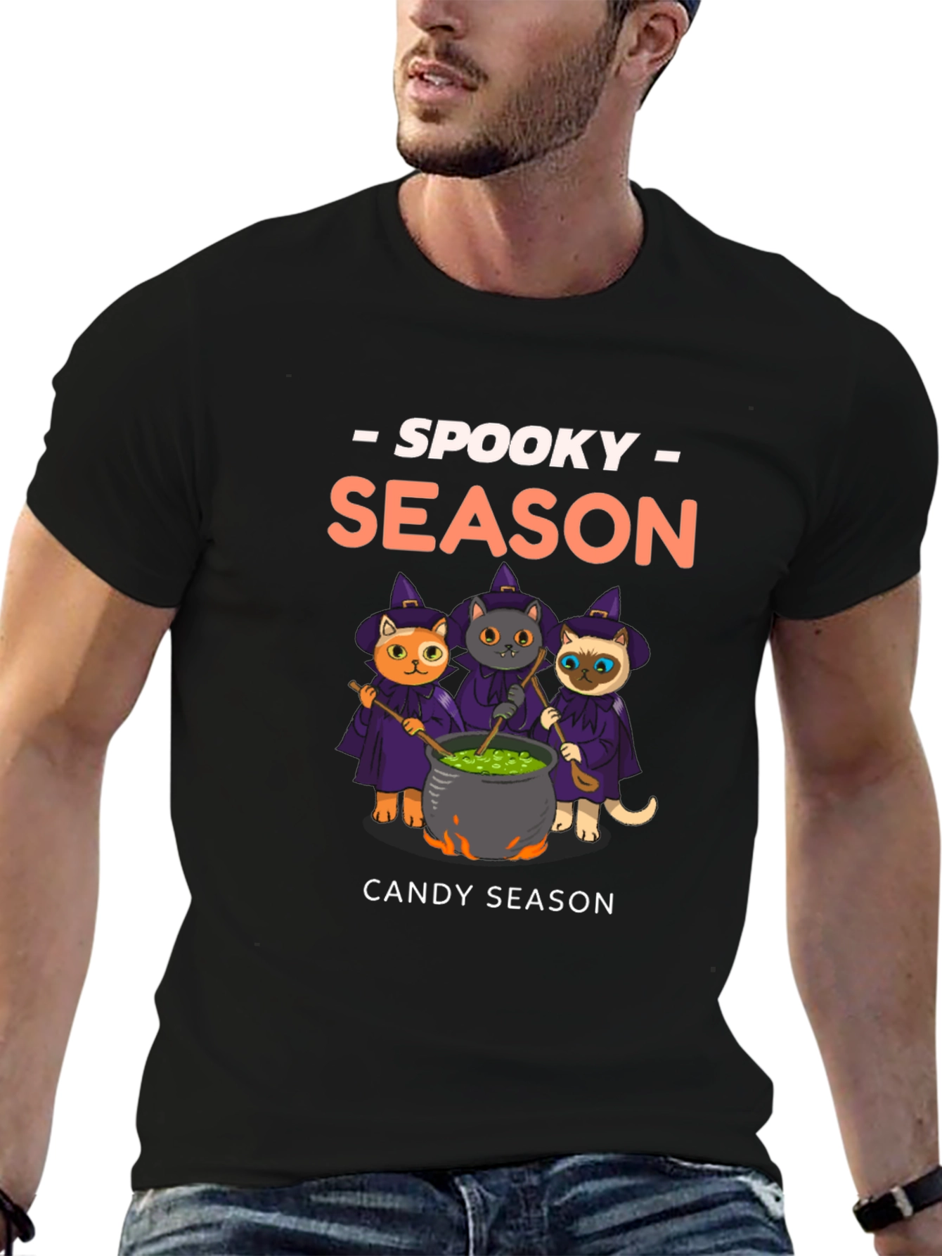 Spooky Season Cats Halloween T-Shirt