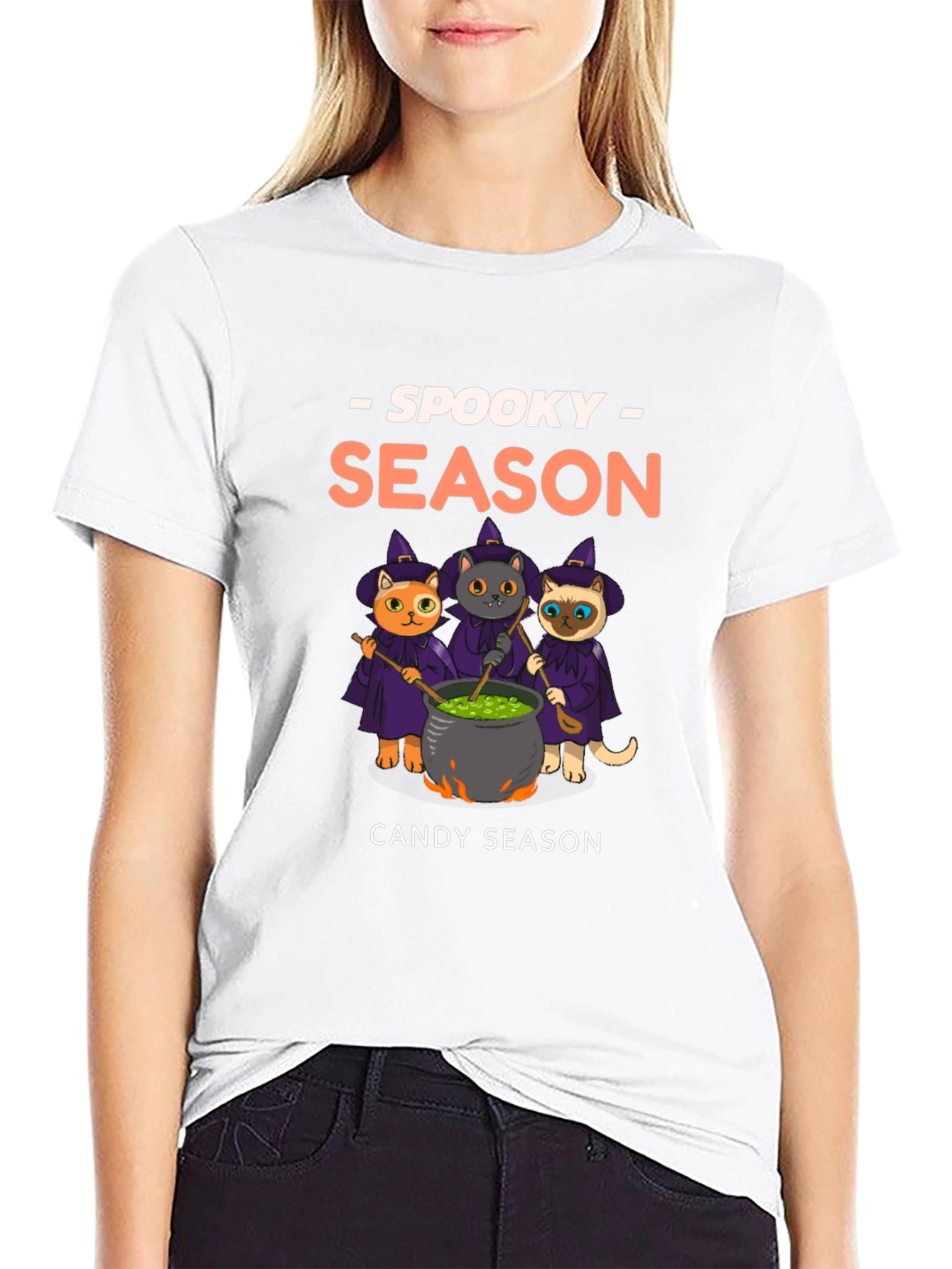 Spooky Season Cats Halloween T-Shirt