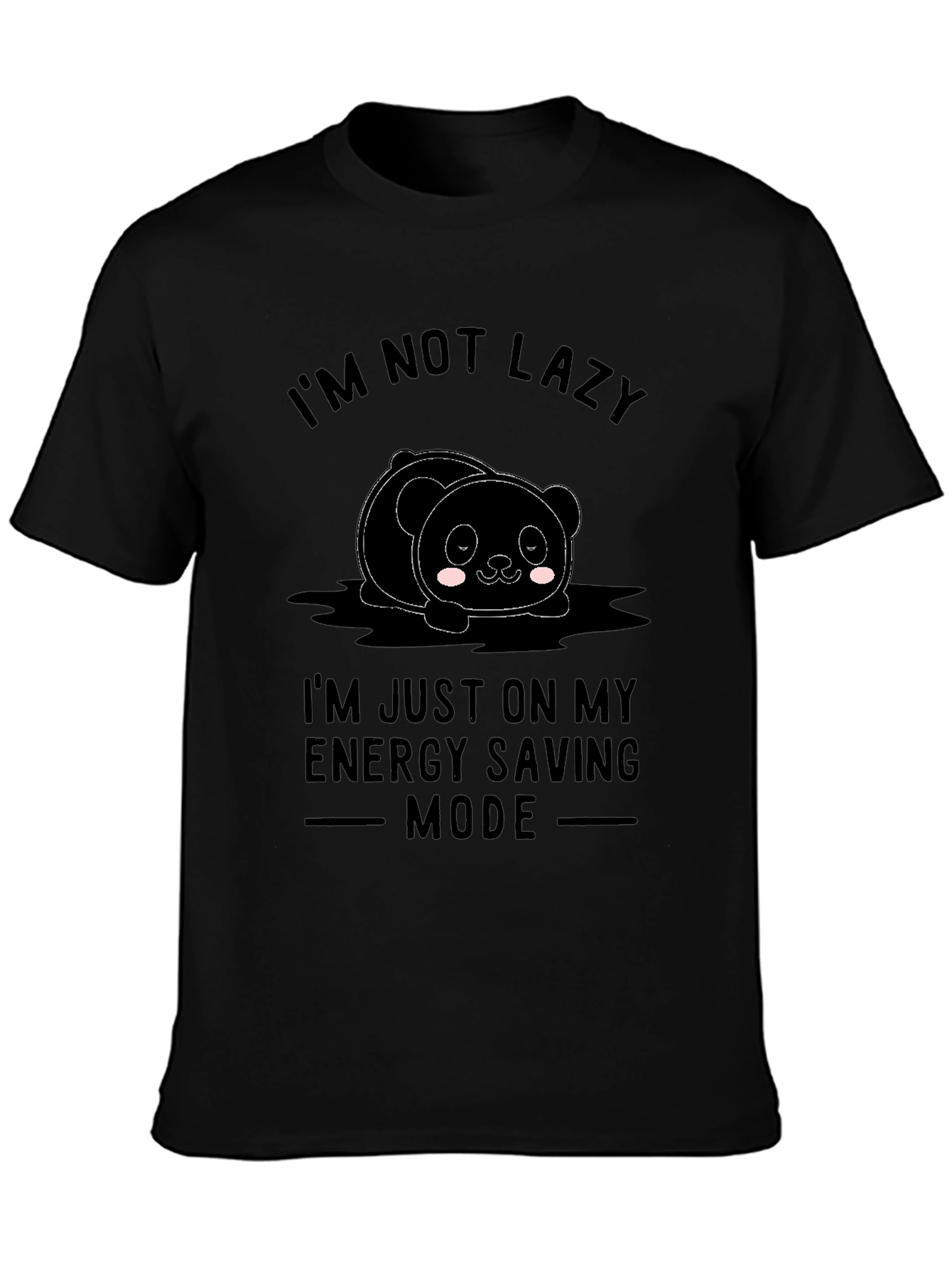 Lazy Panda Energy Saving Mode Graphic Tee