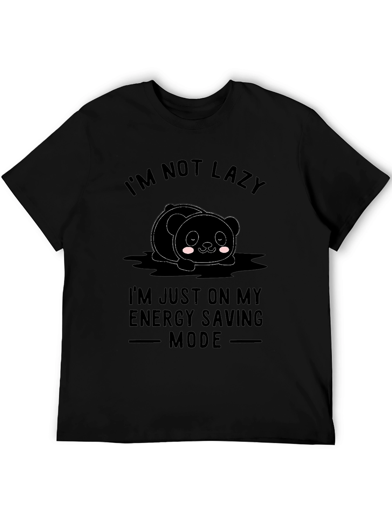 Lazy Panda Energy Saving Mode Graphic Tee