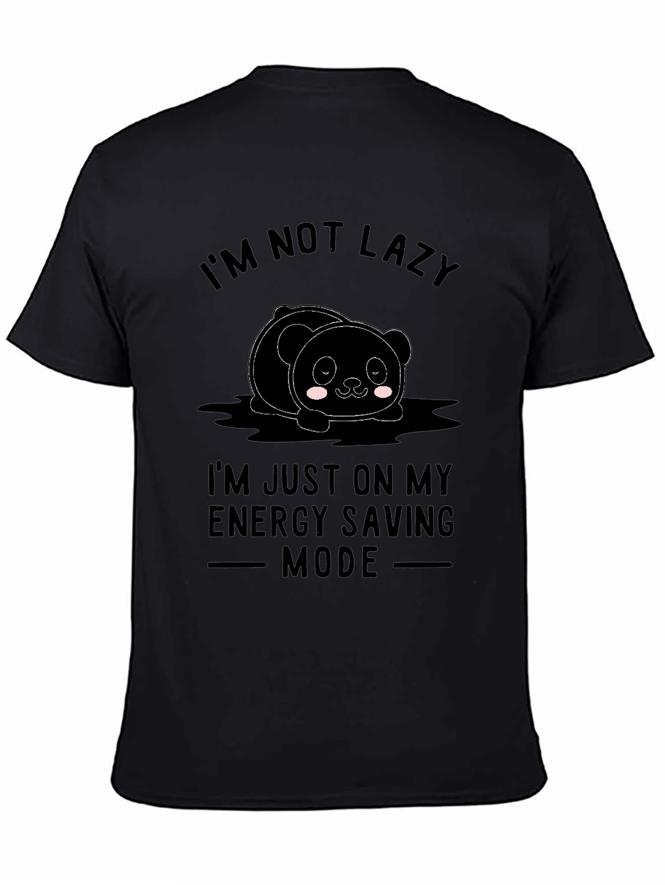 Lazy Panda Energy Saving Mode Graphic Tee