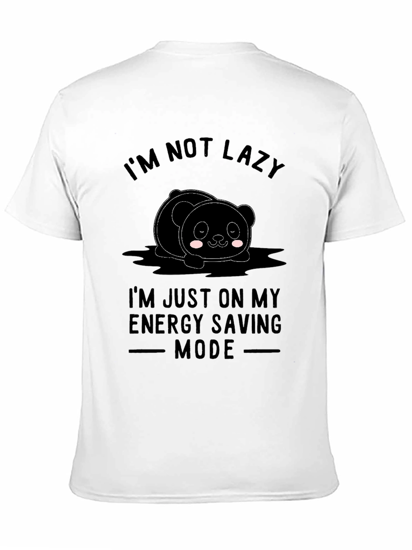 Lazy Panda Energy Saving Mode Graphic Tee