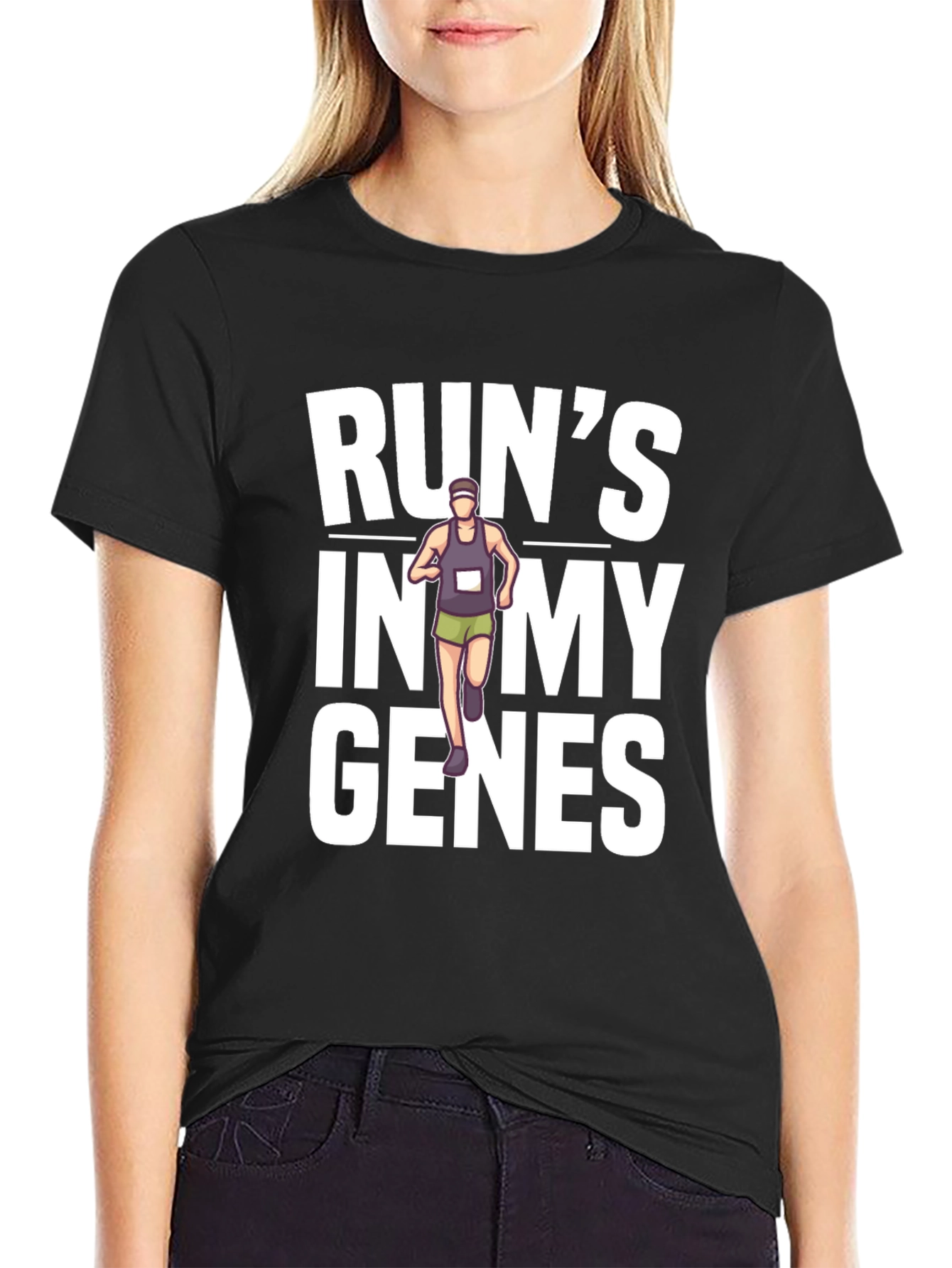 Runs In My Genes Graphic T-Shirt