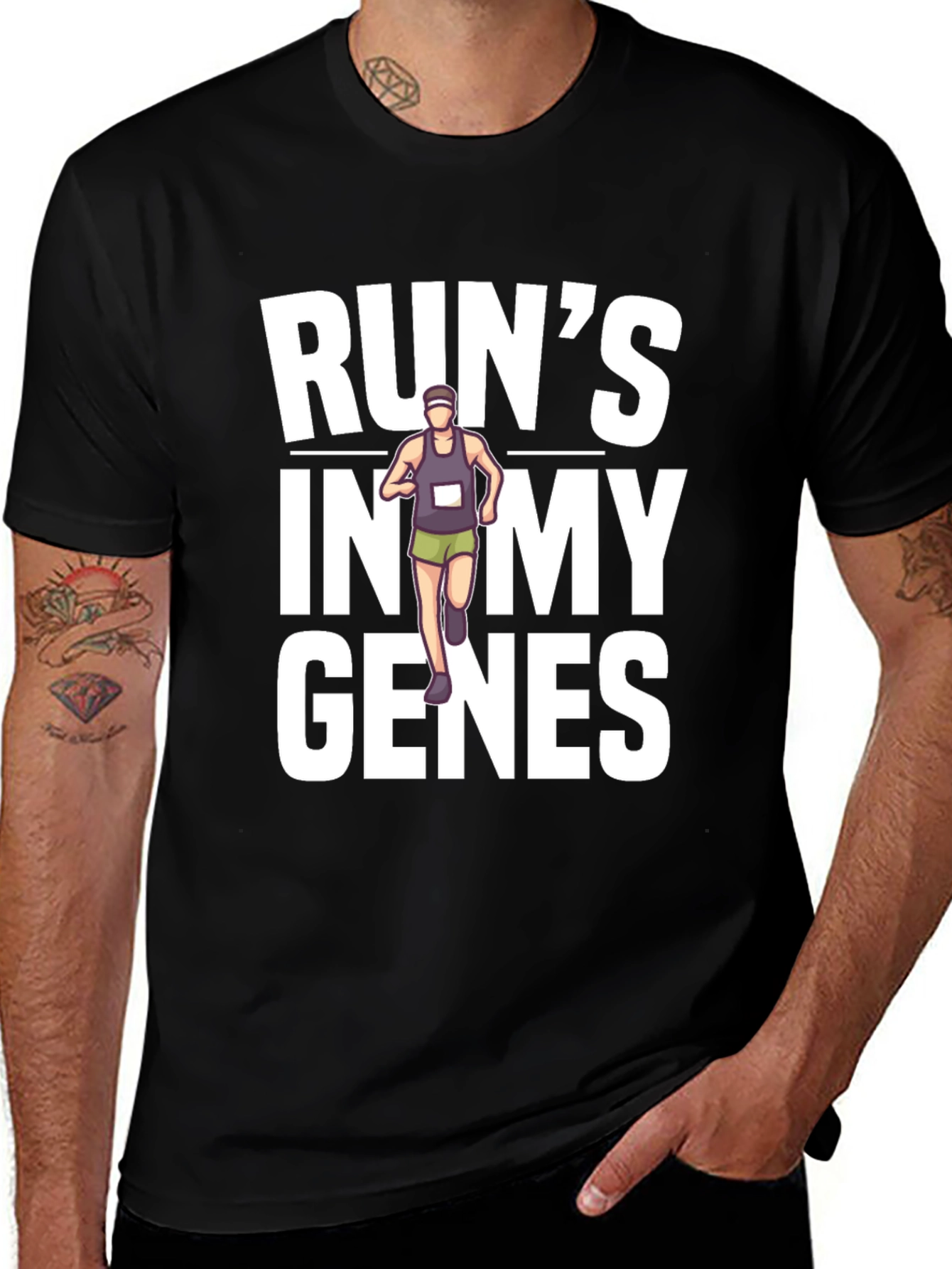 Runs In My Genes Graphic T-Shirt