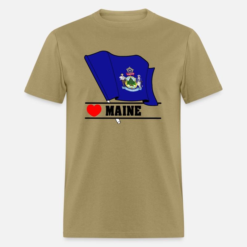 Flag Maine heart 'MAINE'