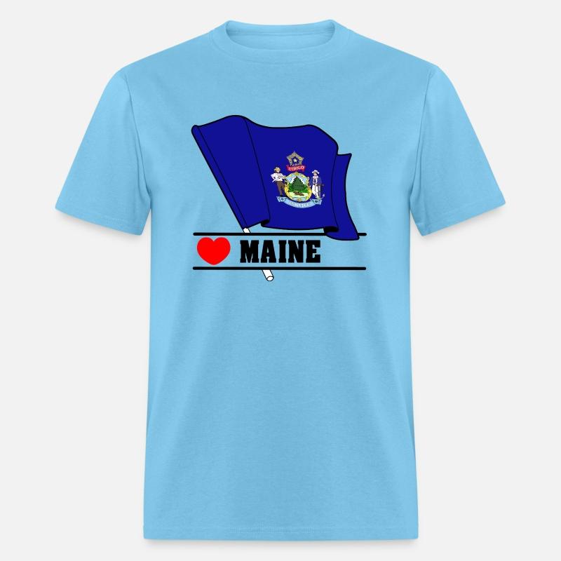 Flag Maine heart 'MAINE'