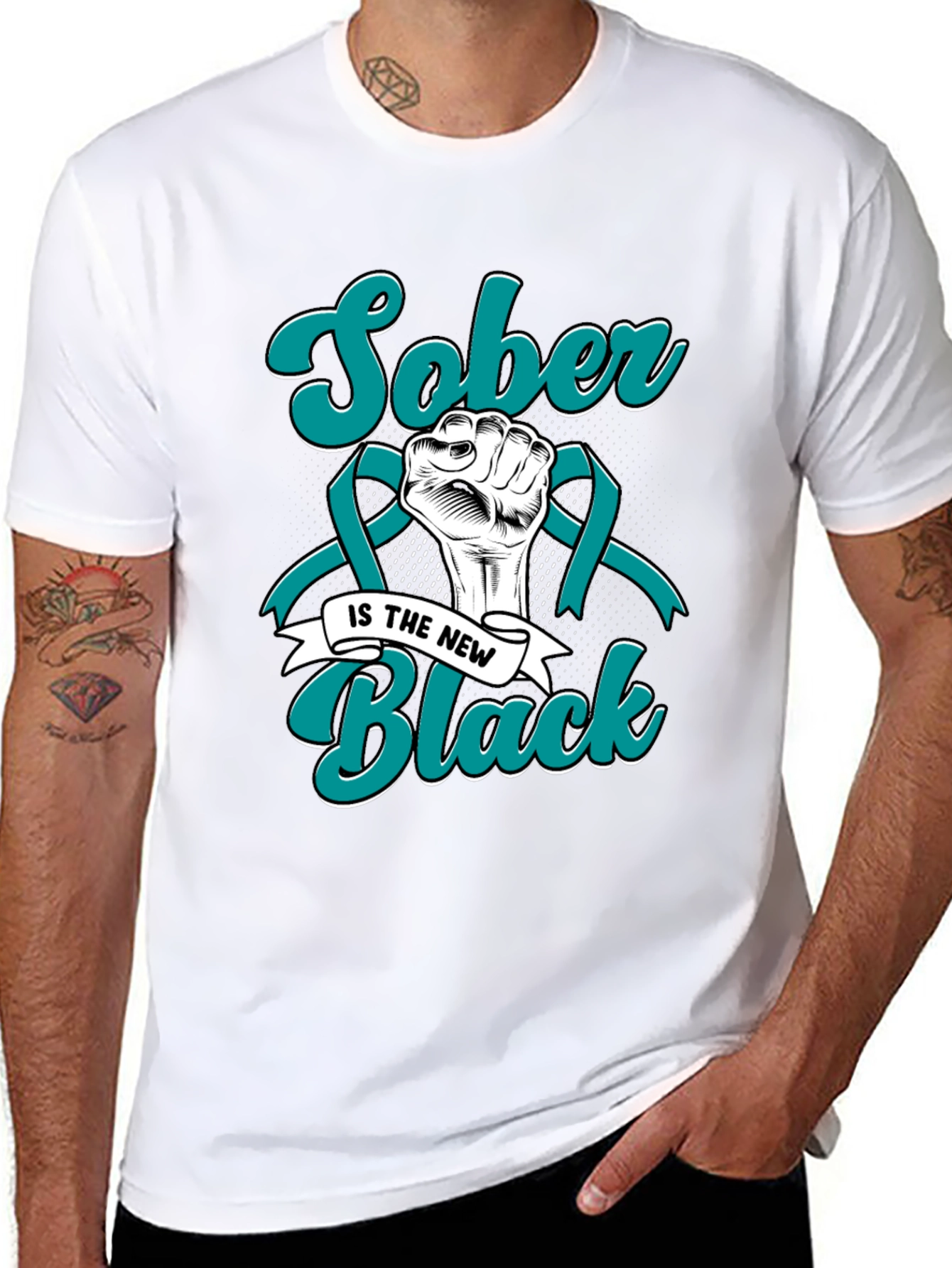 Sober is the New Black Graphic Tee