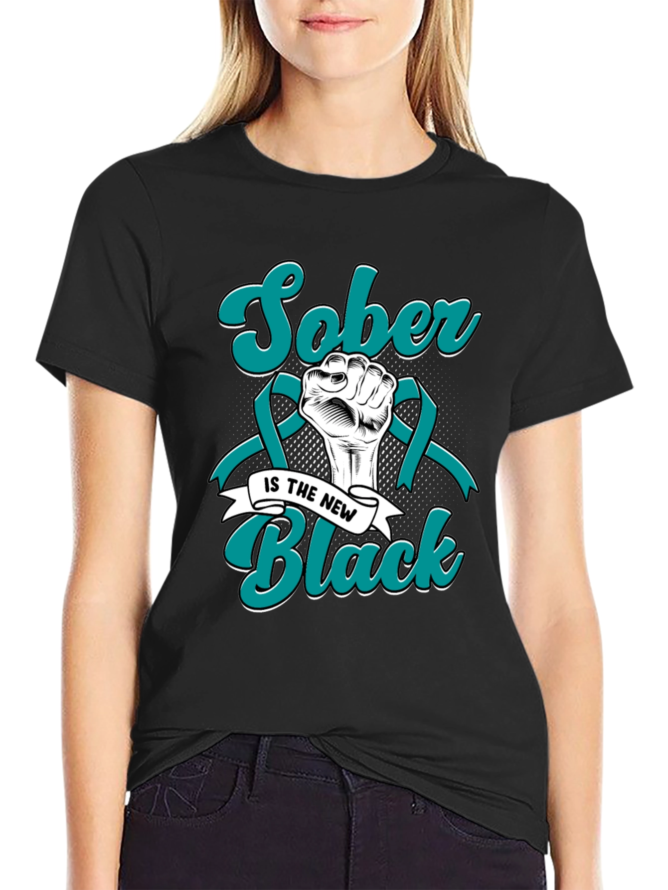 Sober is the New Black Graphic Tee