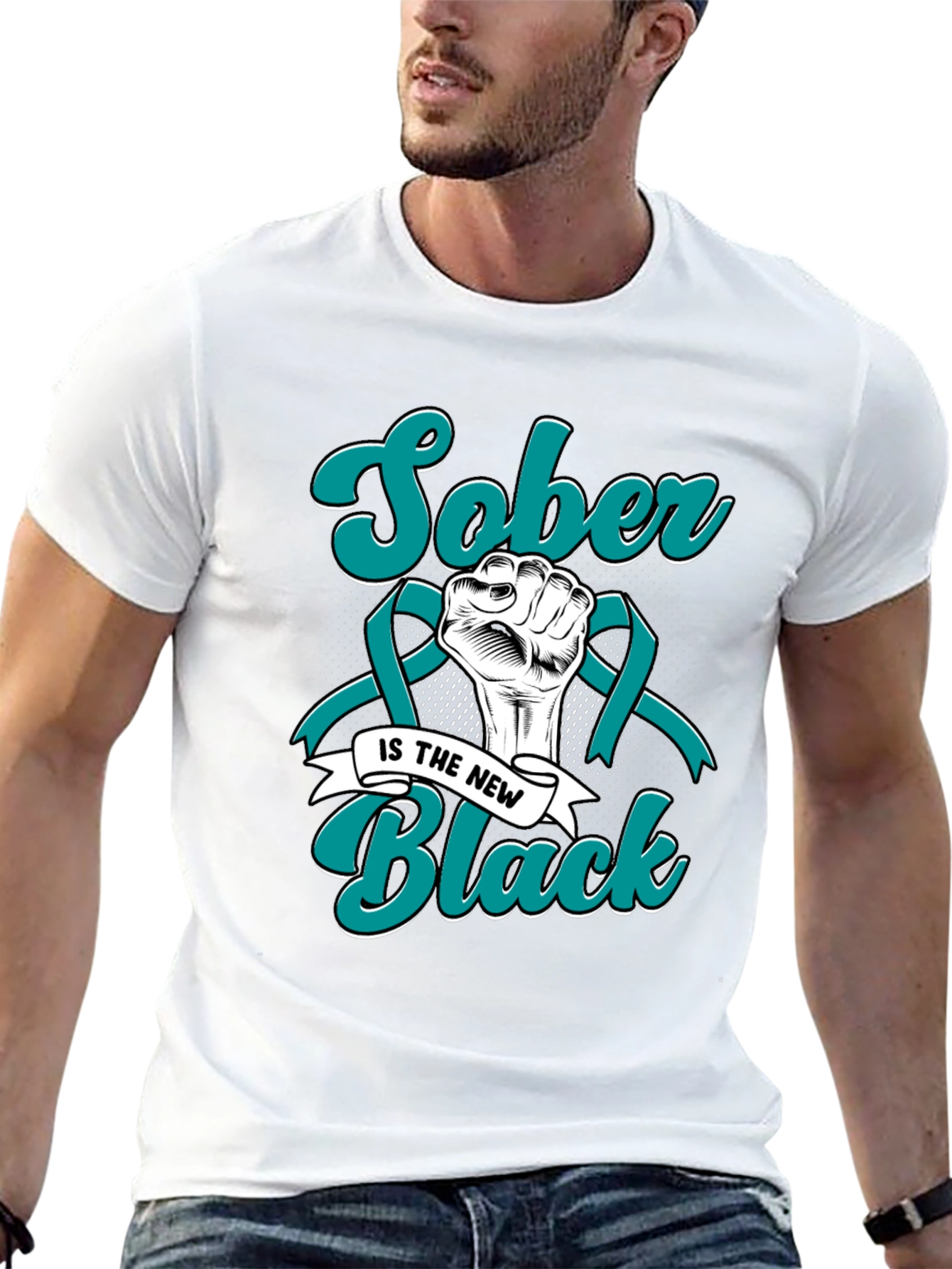 Sober is the New Black Graphic Tee