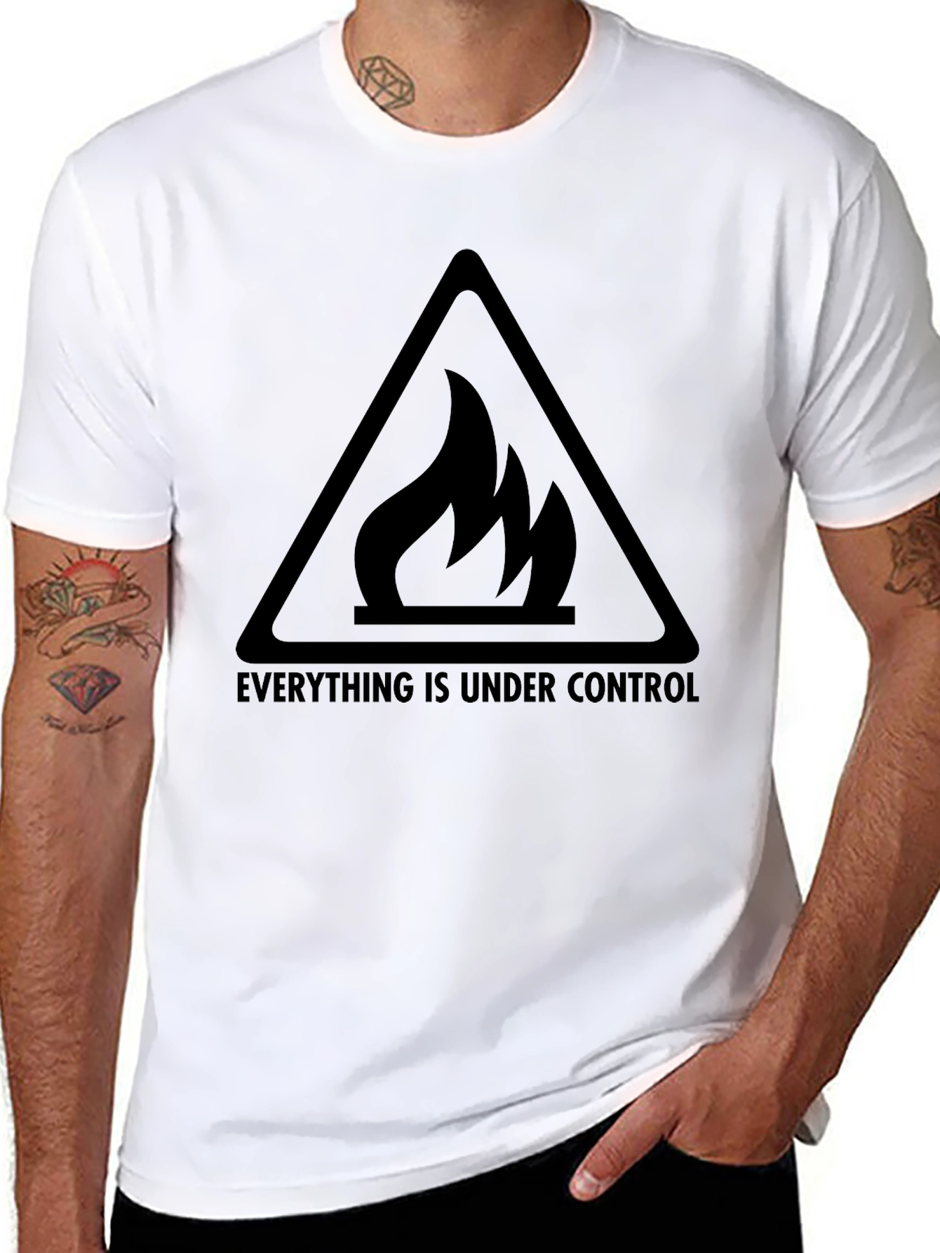 Everything Under Control T-Shirt - Fire Design