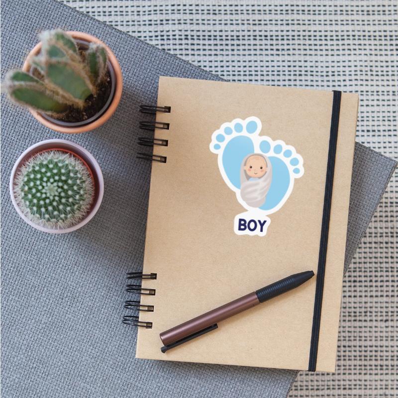 FOOTPRINTS BLUE - IT IS A BOY