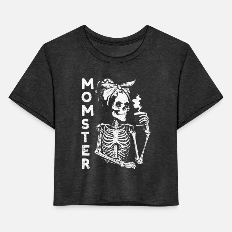 For Mom Monster Lazy Creepy Halloween Skeleton
