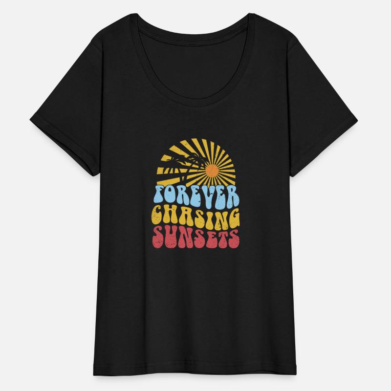 Forever Chasing Sunsets Retro Summer Vacation