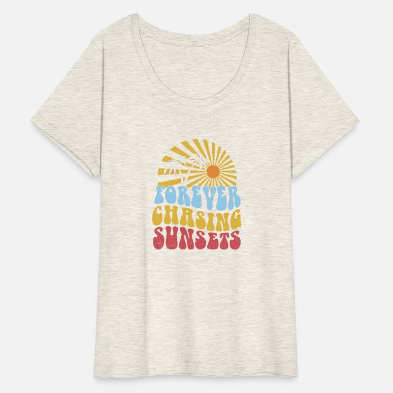 Forever Chasing Sunsets Retro Summer Vacation