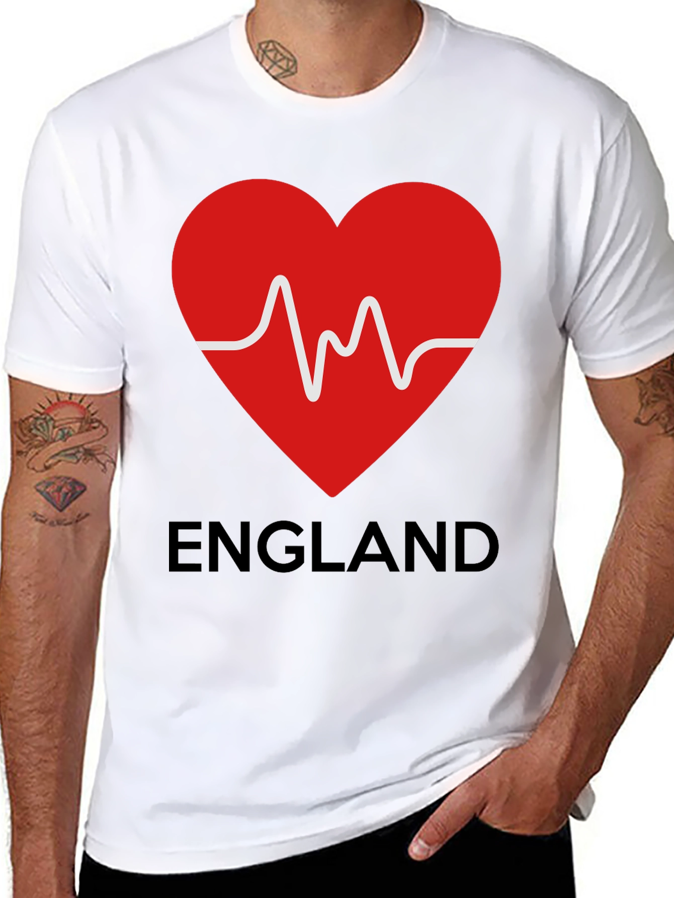 England Heartbeat T-Shirt - Love for England