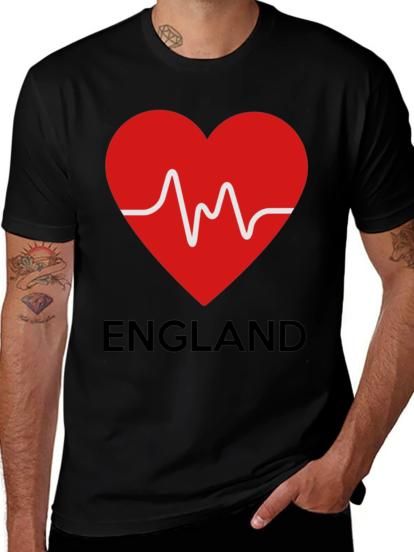 England Heartbeat T-Shirt - Love for England