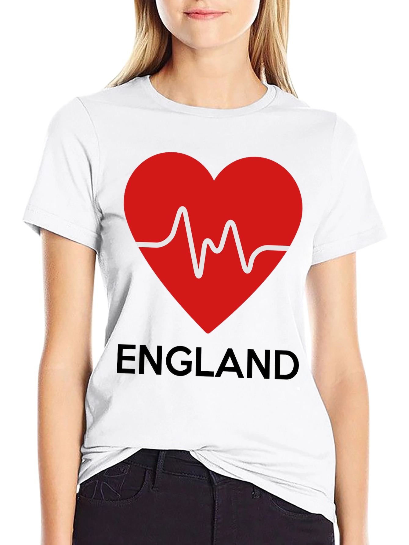 England Heartbeat T-Shirt - Love for England