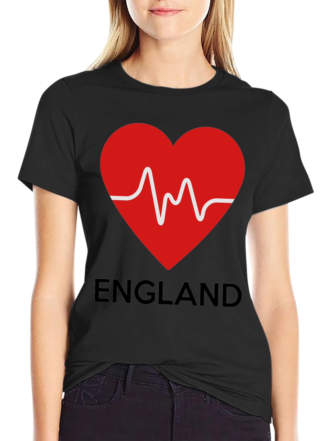 England Heartbeat T-Shirt - Love for England