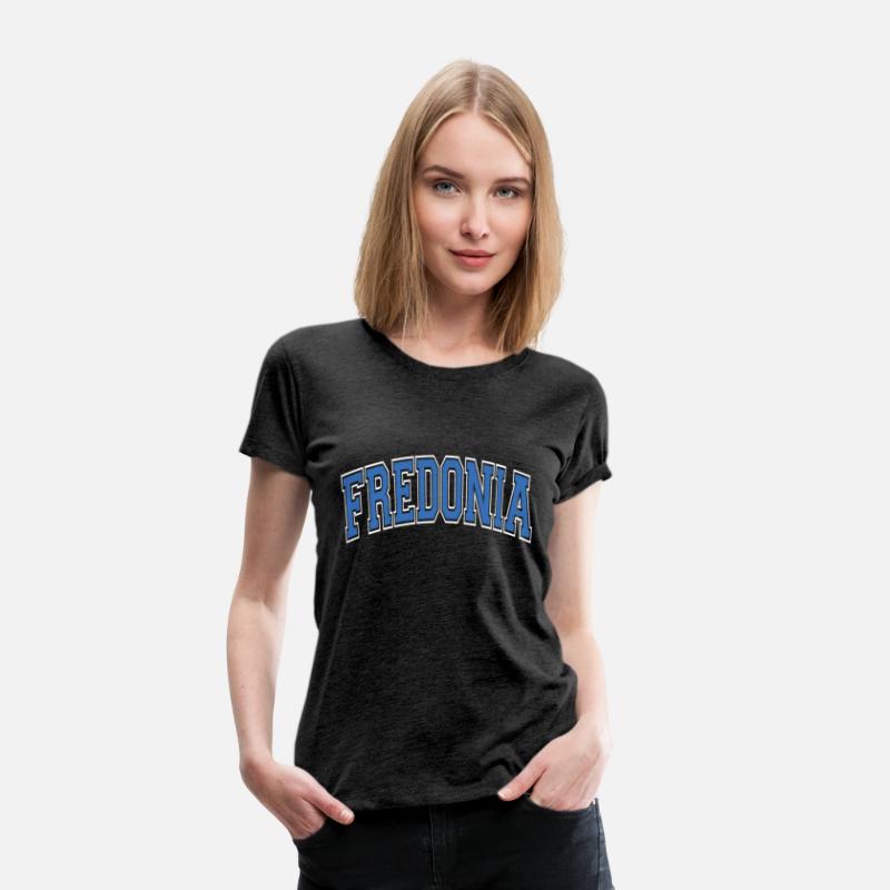 Fredonia Ny New York Varsity Style Blue Text
