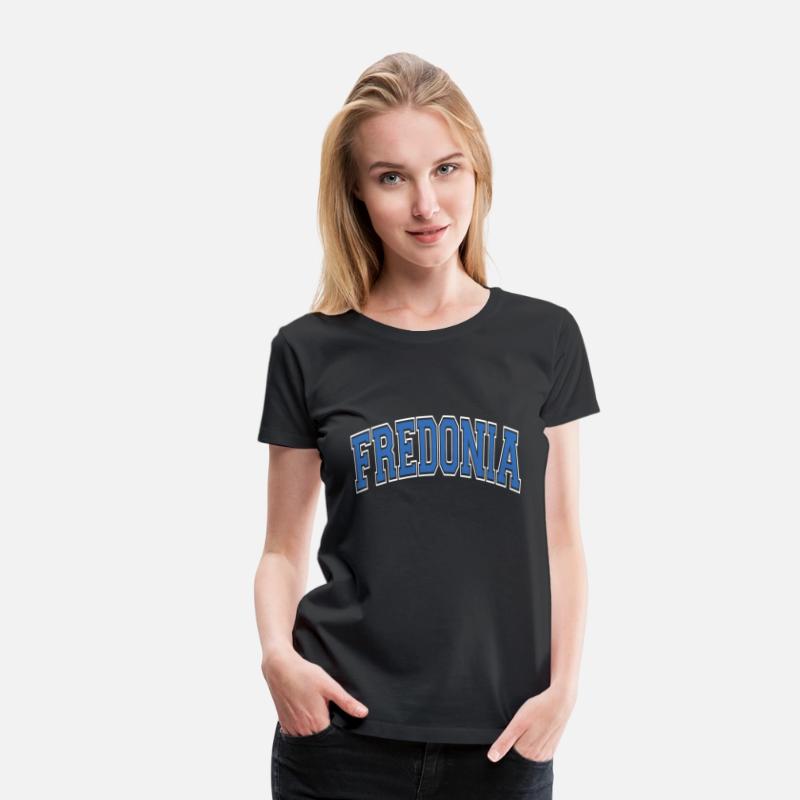 Fredonia Ny New York Varsity Style Blue Text