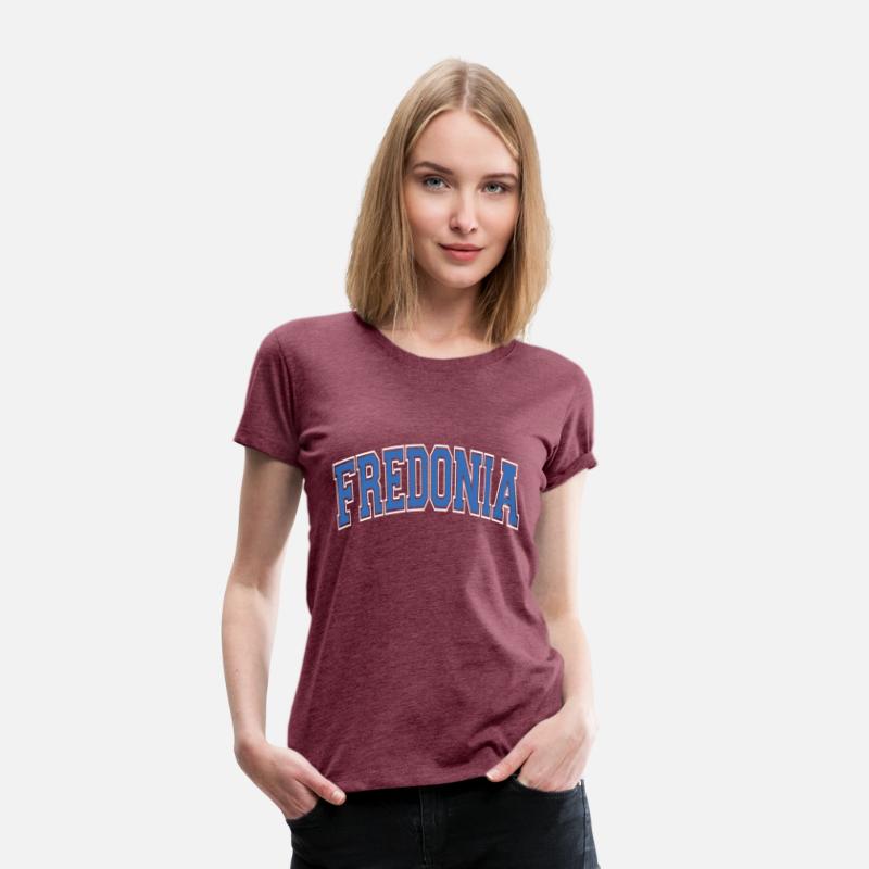 Fredonia Ny New York Varsity Style Blue Text
